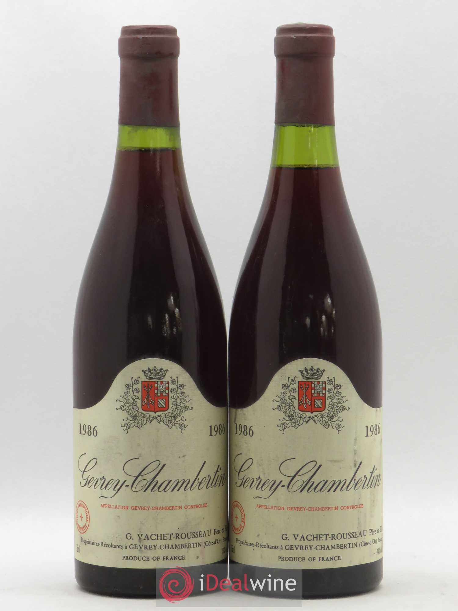 Gevrey-Chambertin Vachet Rousseau 1986 - Lot de 2 bouteilles - 0