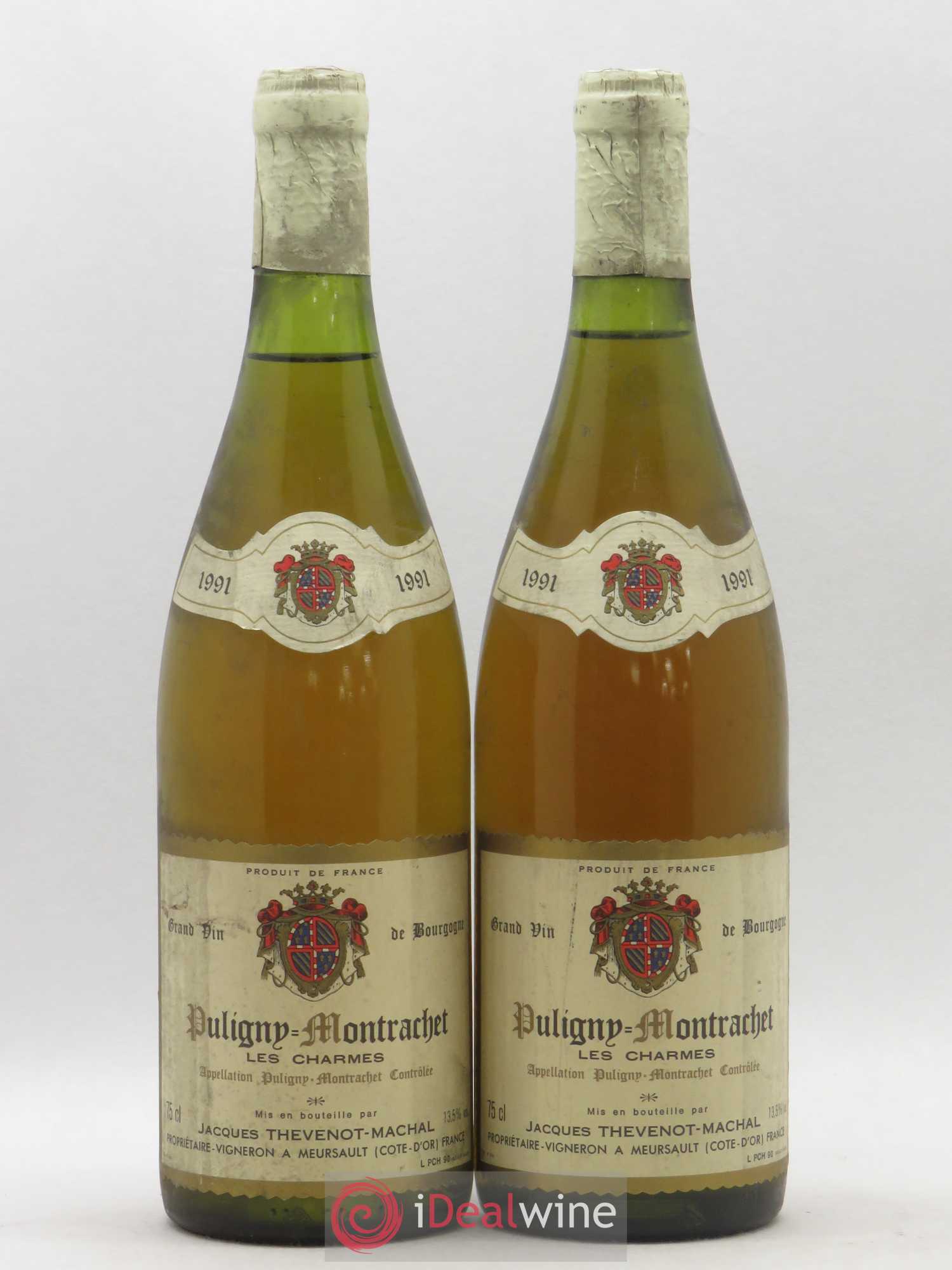 Puligny-Montrachet Les Charmes Jacques Thevenot Machal 1991 - Posten von 2 Flaschen - 0