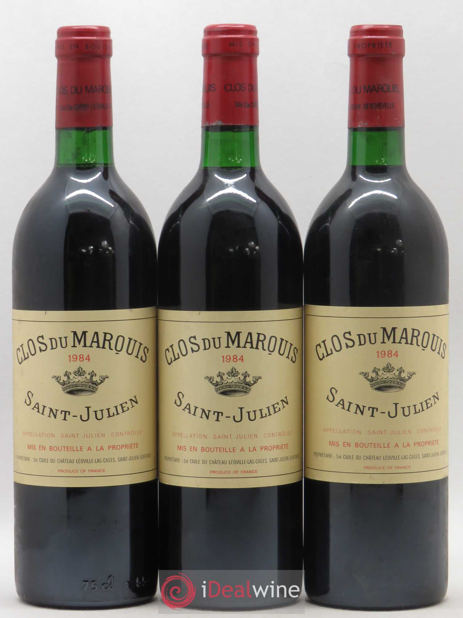 Clos du Marquis 1984 - Lot de 3 bouteilles - 0