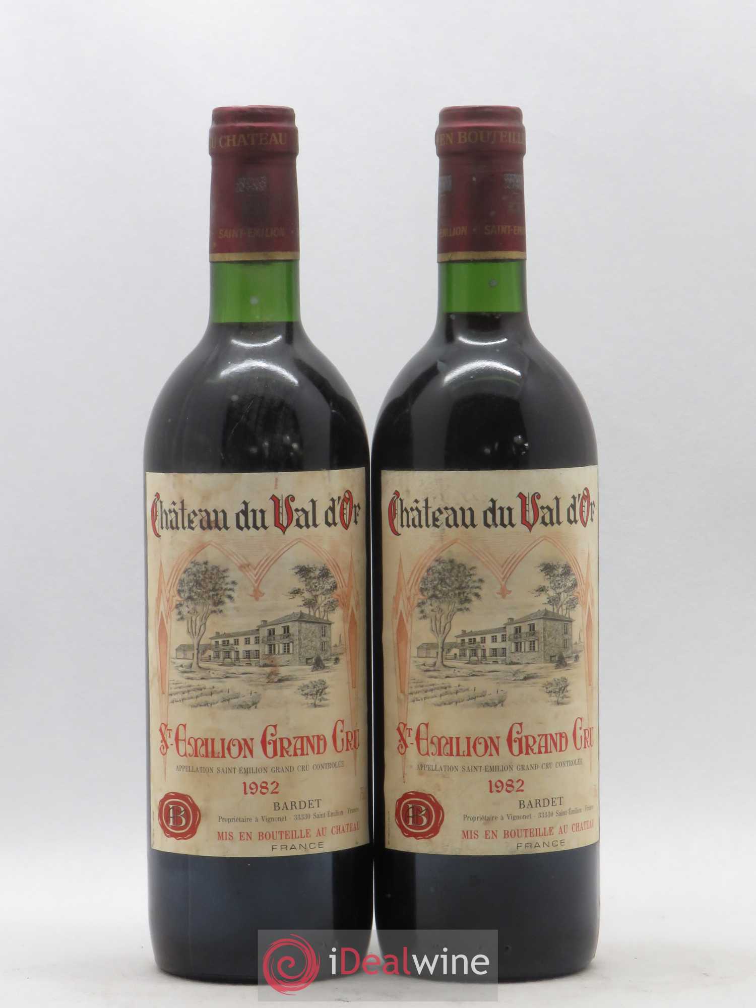 Saint-Émilion Grand Cru Château du Val d'Or Bardet 1982 - Posten von 2 Flaschen - 0