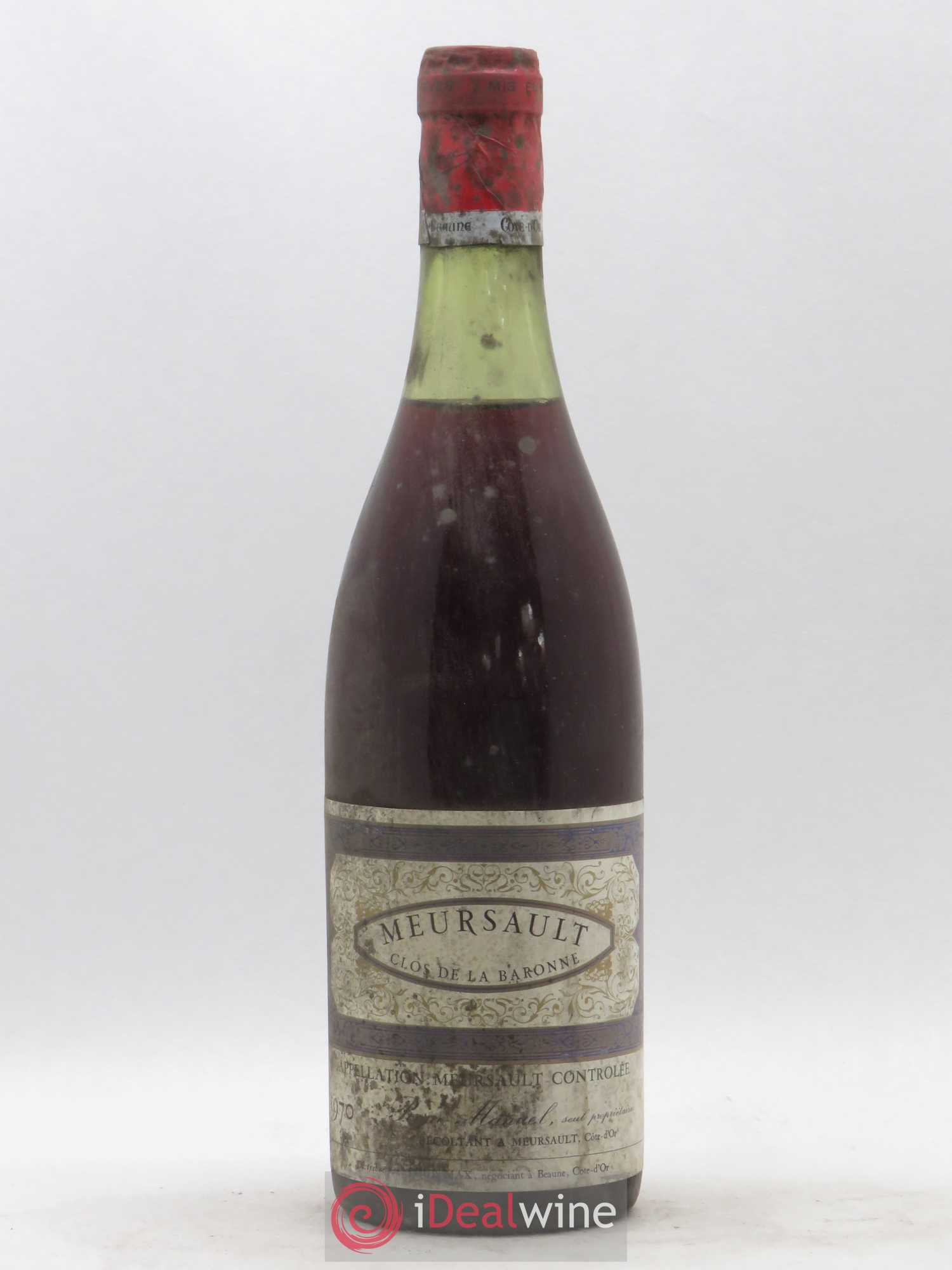 Meursault 1er Cru Clos de La Baronne René Manuel 1970 - Posten von 1 Flasche - 0