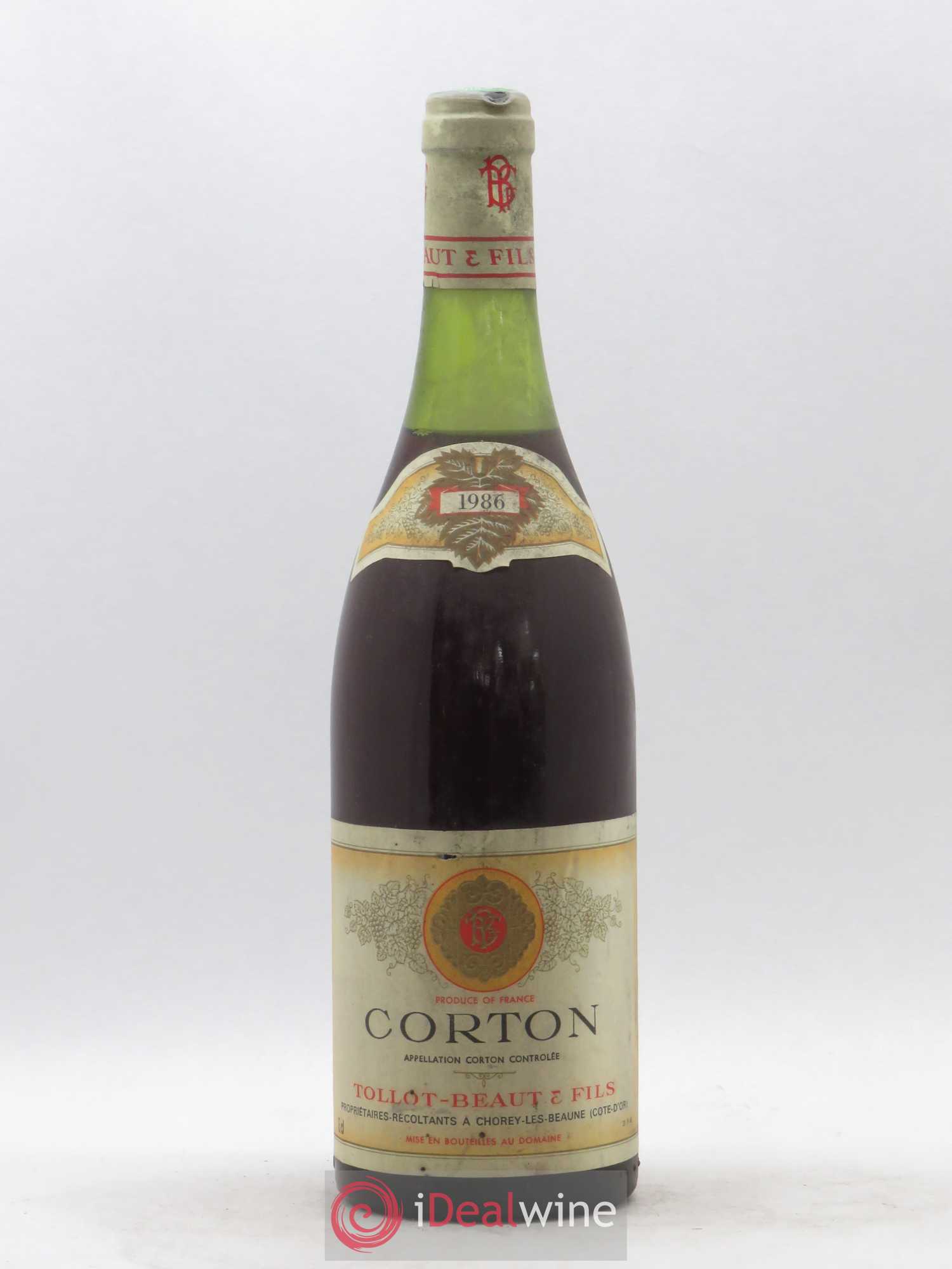 Corton Grand Cru Tollot Beaut (Domaine) 1986 - Lot de 1 bouteille - 0