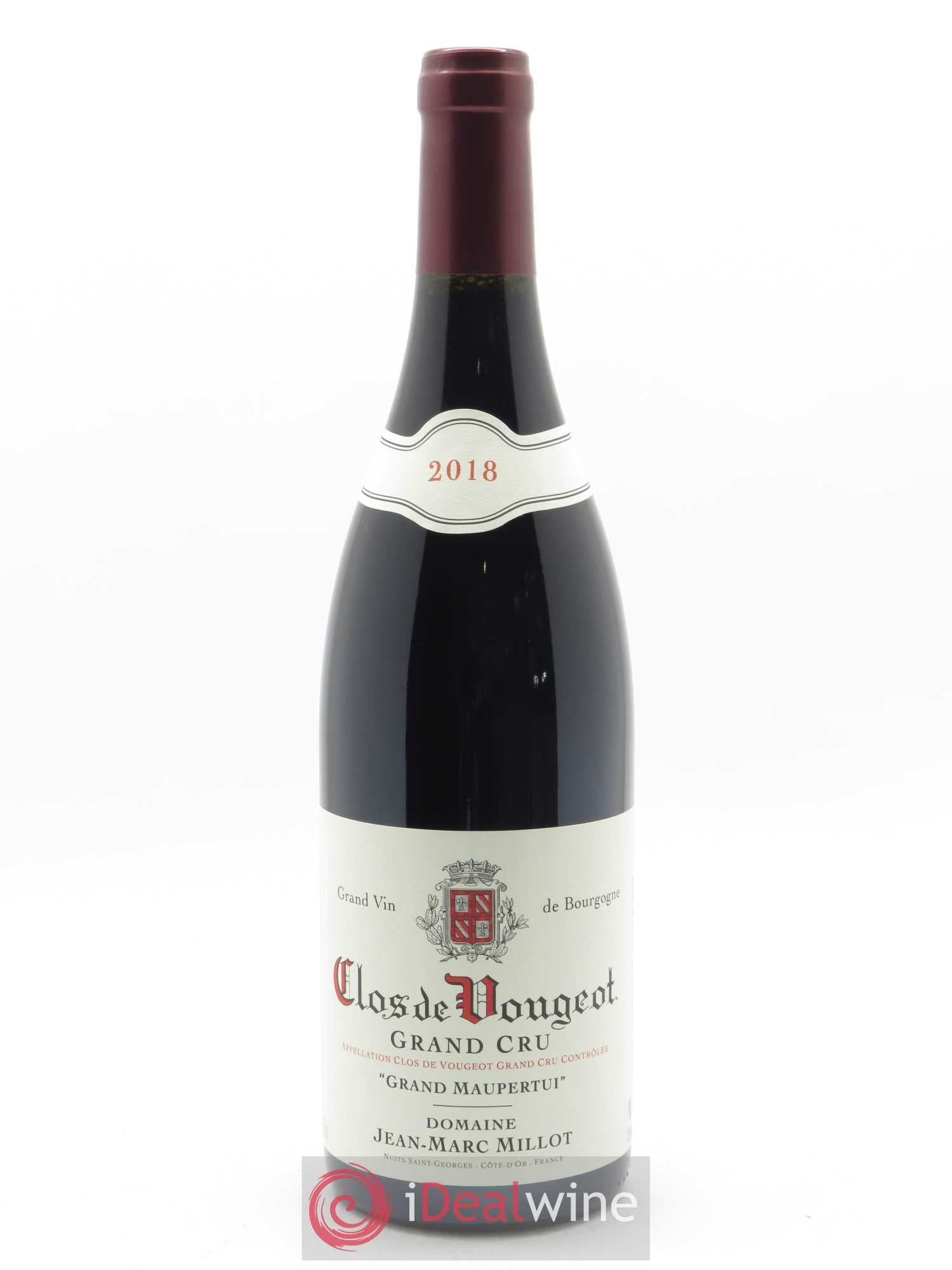 Clos de Vougeot Grand Cru Grand Maupertui Jean-Marc Millot 2018 - Lot de 1 bouteille - 0