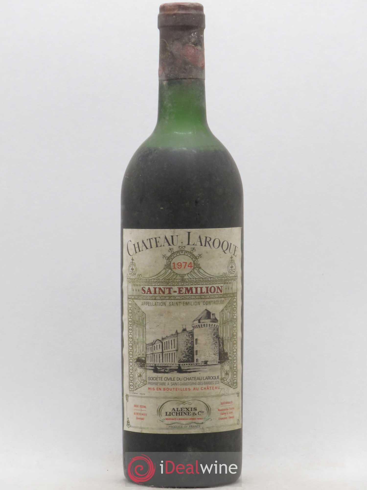 Château Laroque Grand Cru Classé 1974 - Lot de 1 bouteille - 0