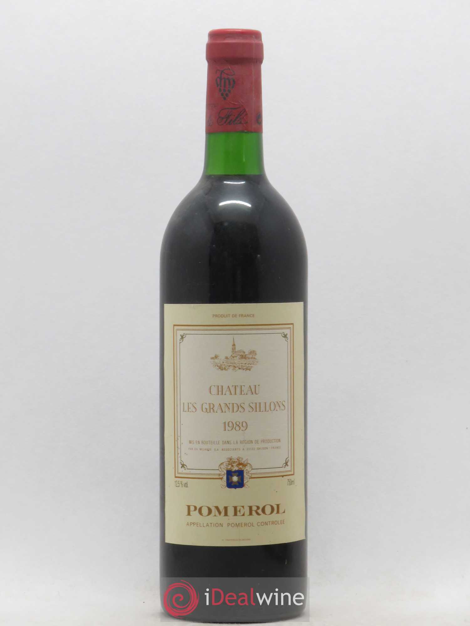 Château Les Grands Sillons 1989 - Lot de 1 bouteille - 0