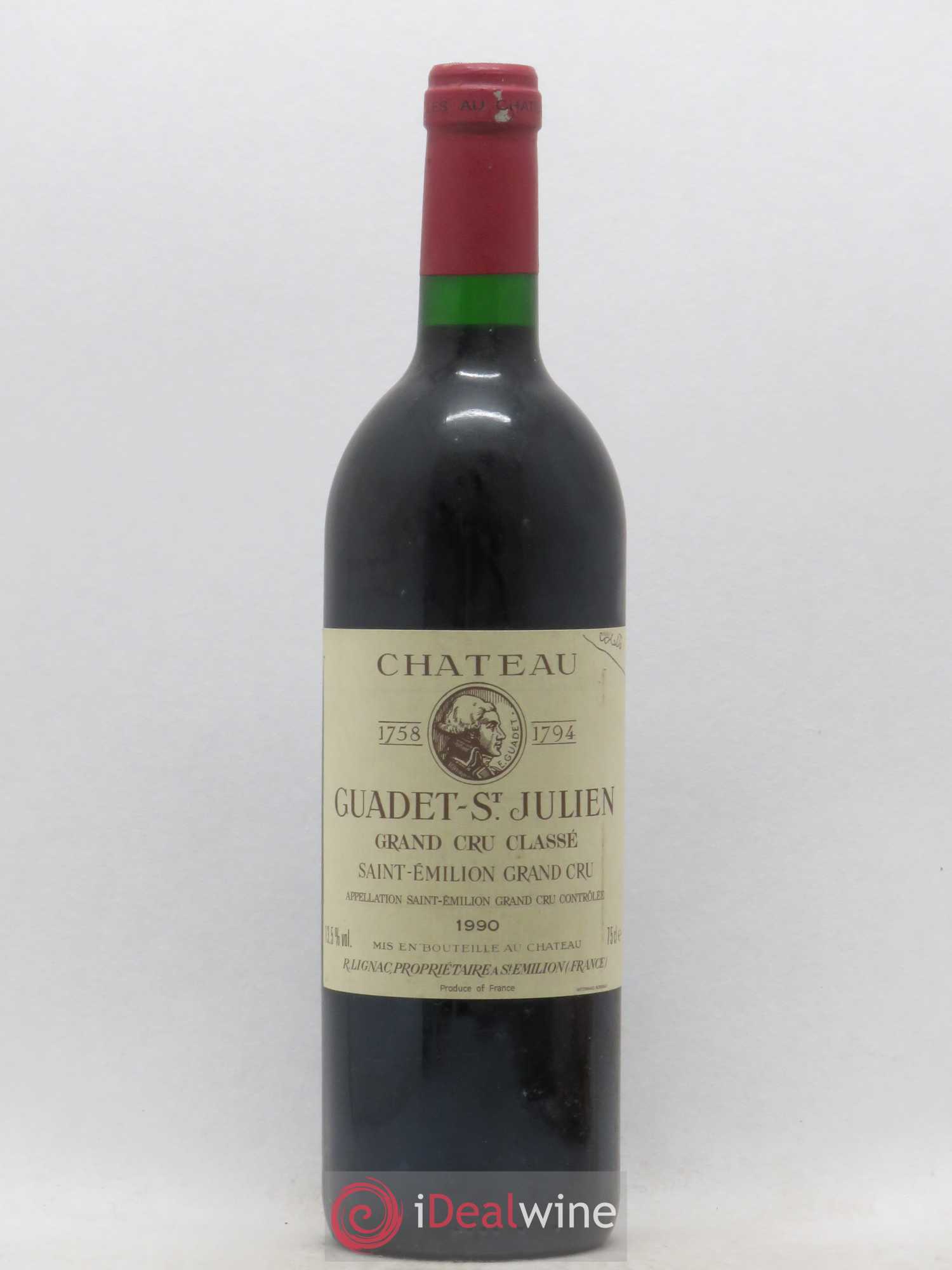 Saint-Émilion Grand Cru 1990 - Posten von 1 Flasche - 0
