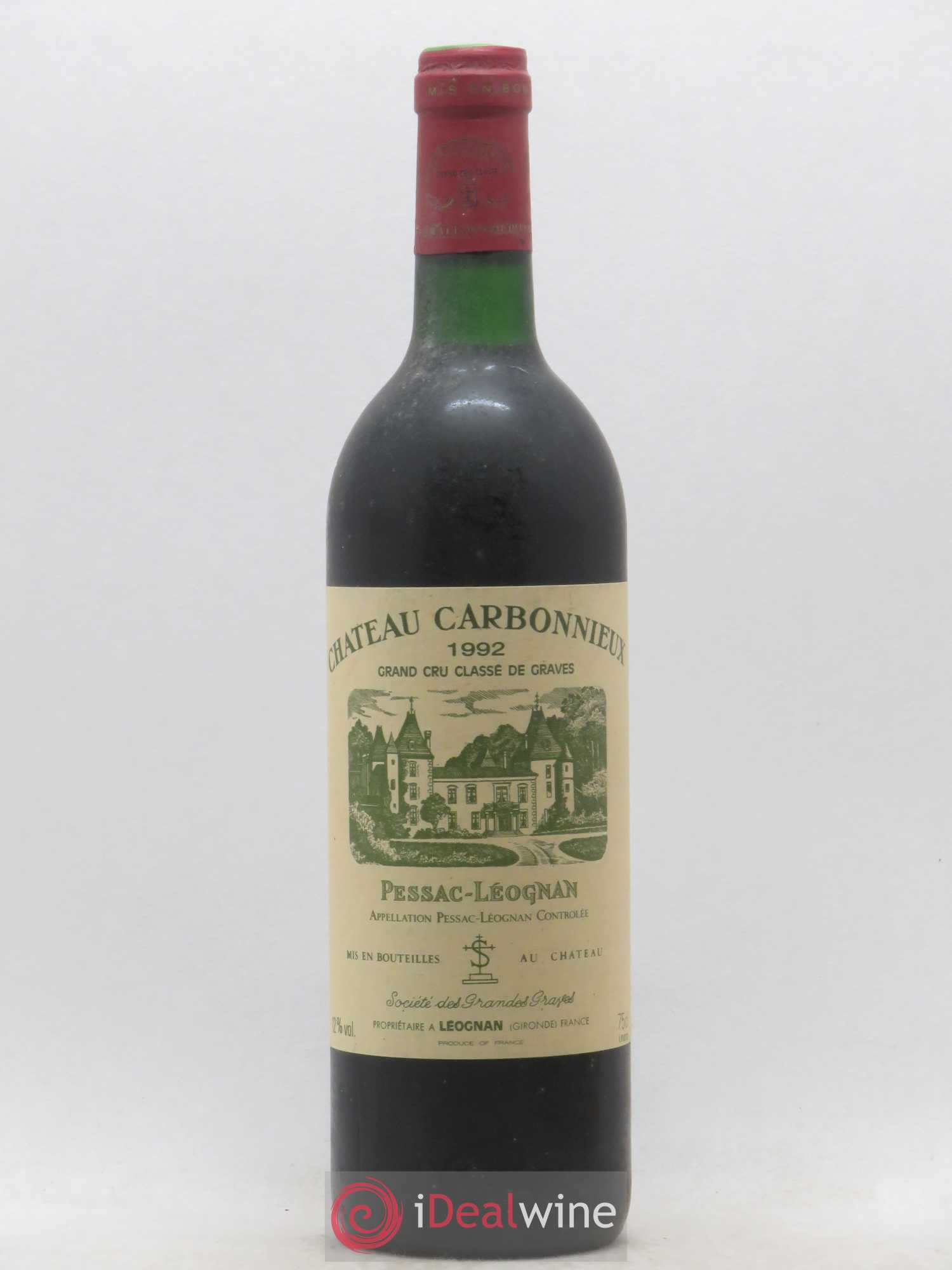 Château Carbonnieux Cru Classé de Graves 1992 - Lot de 1 bouteille - 0