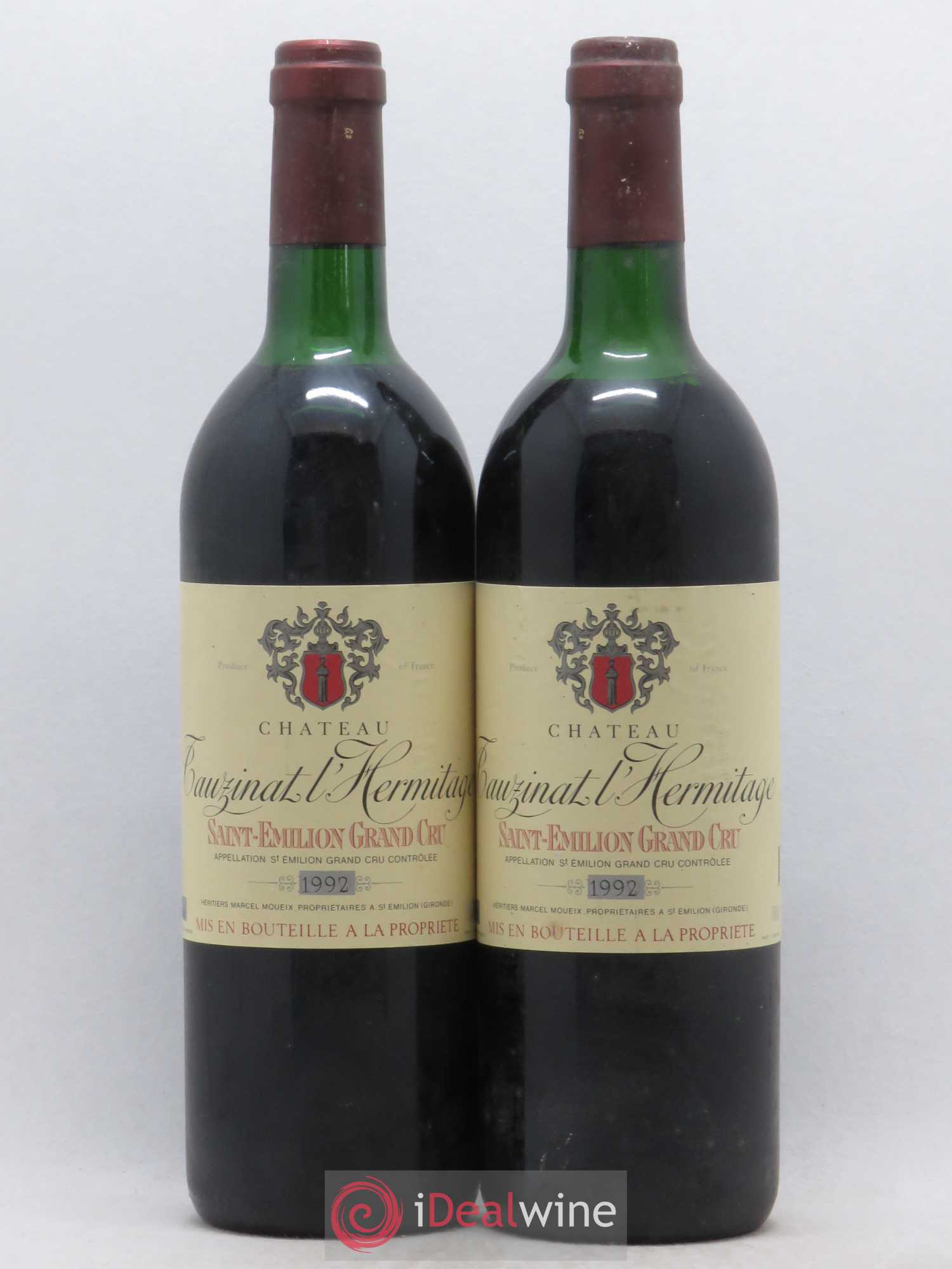 Château Tauzinat-l'Hermitage 1992 - Lot de 2 bouteilles - 0