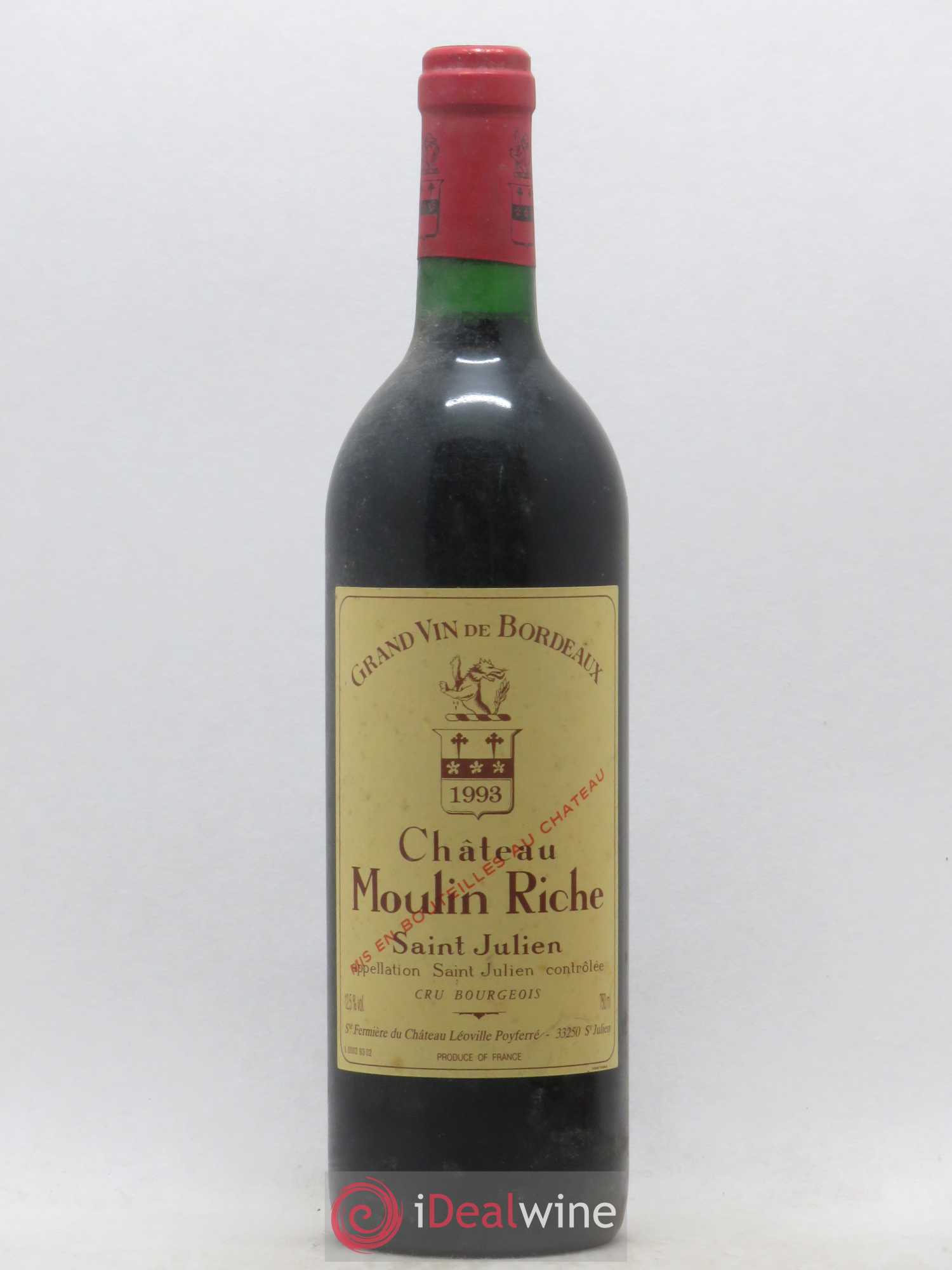 Château Moulin Riche 1993 - Lot de 1 bouteille - 0