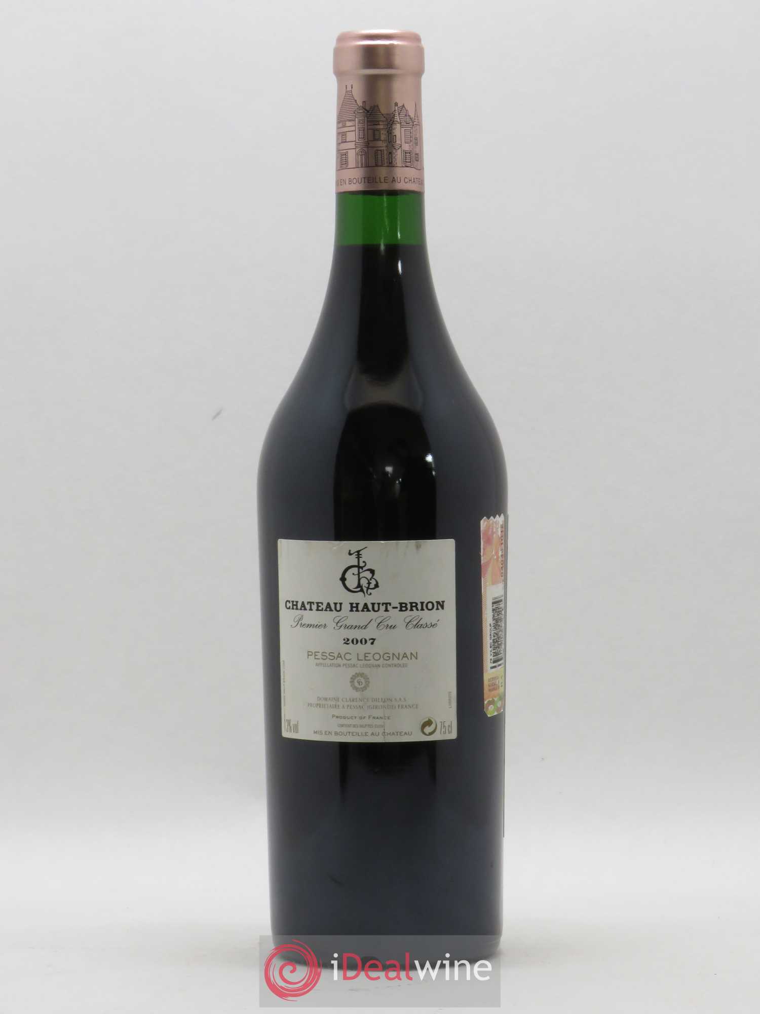 Château Haut Brion 1er Grand Cru Classé 2007 - Lot de 1 bouteille - 1