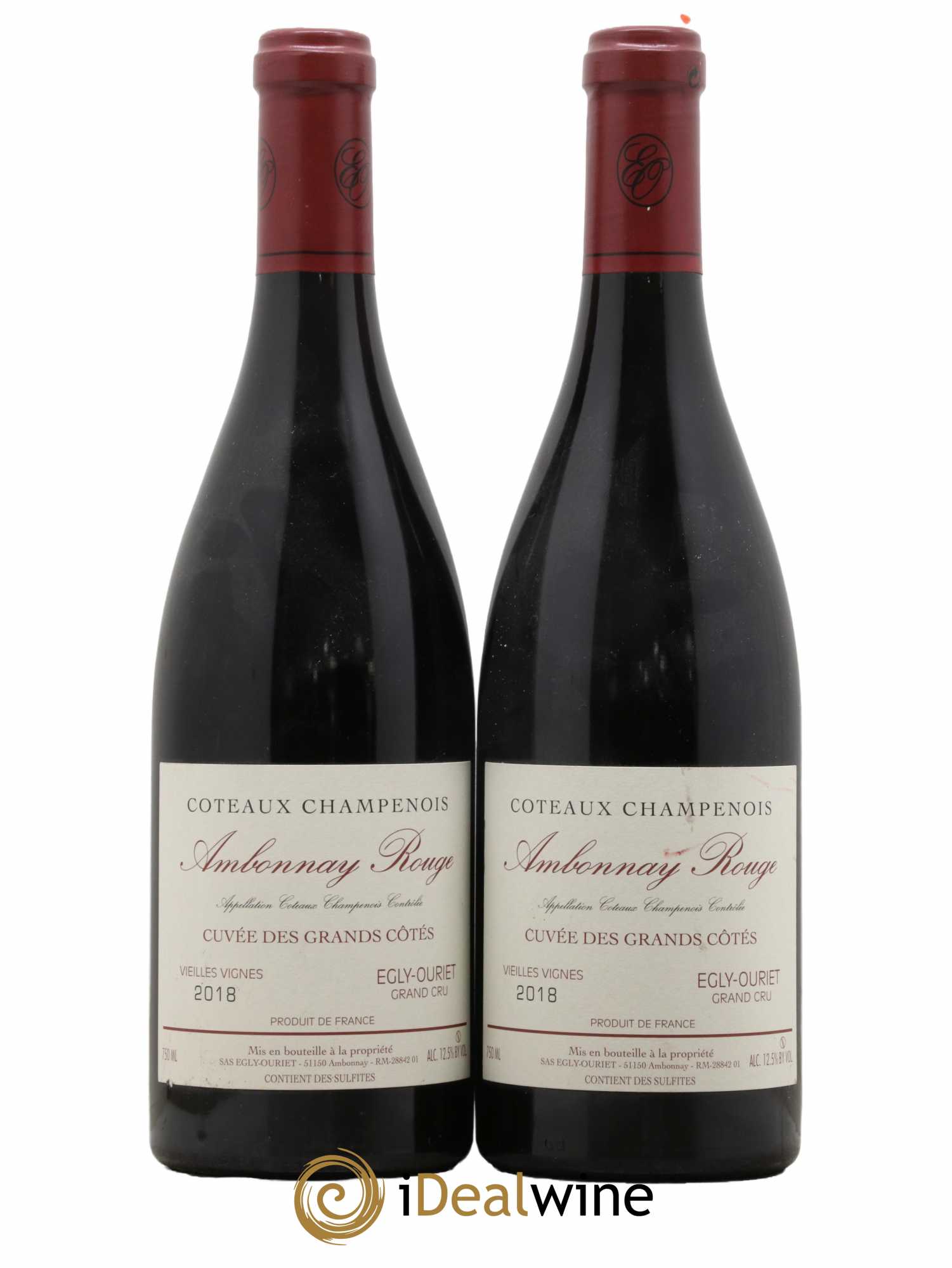 Ambonnay Cuvée des Grands Côtés VV Grand Cru Egly-Ouriet 2018 - Lot de 2 bouteilles - 0