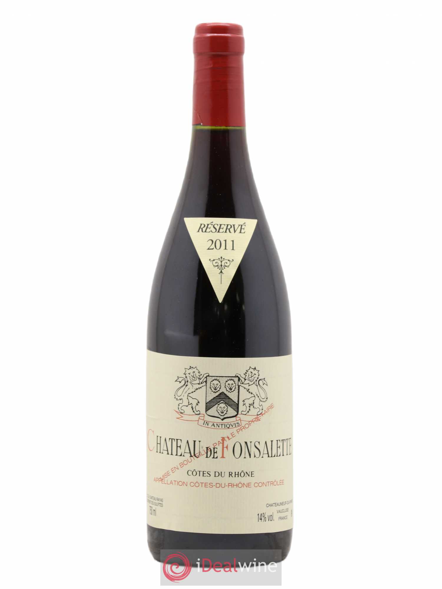 Côtes-du-Rhône Château de Fonsalette Emmanuel Reynaud 2011 - Lot de 1 bouteille - 0