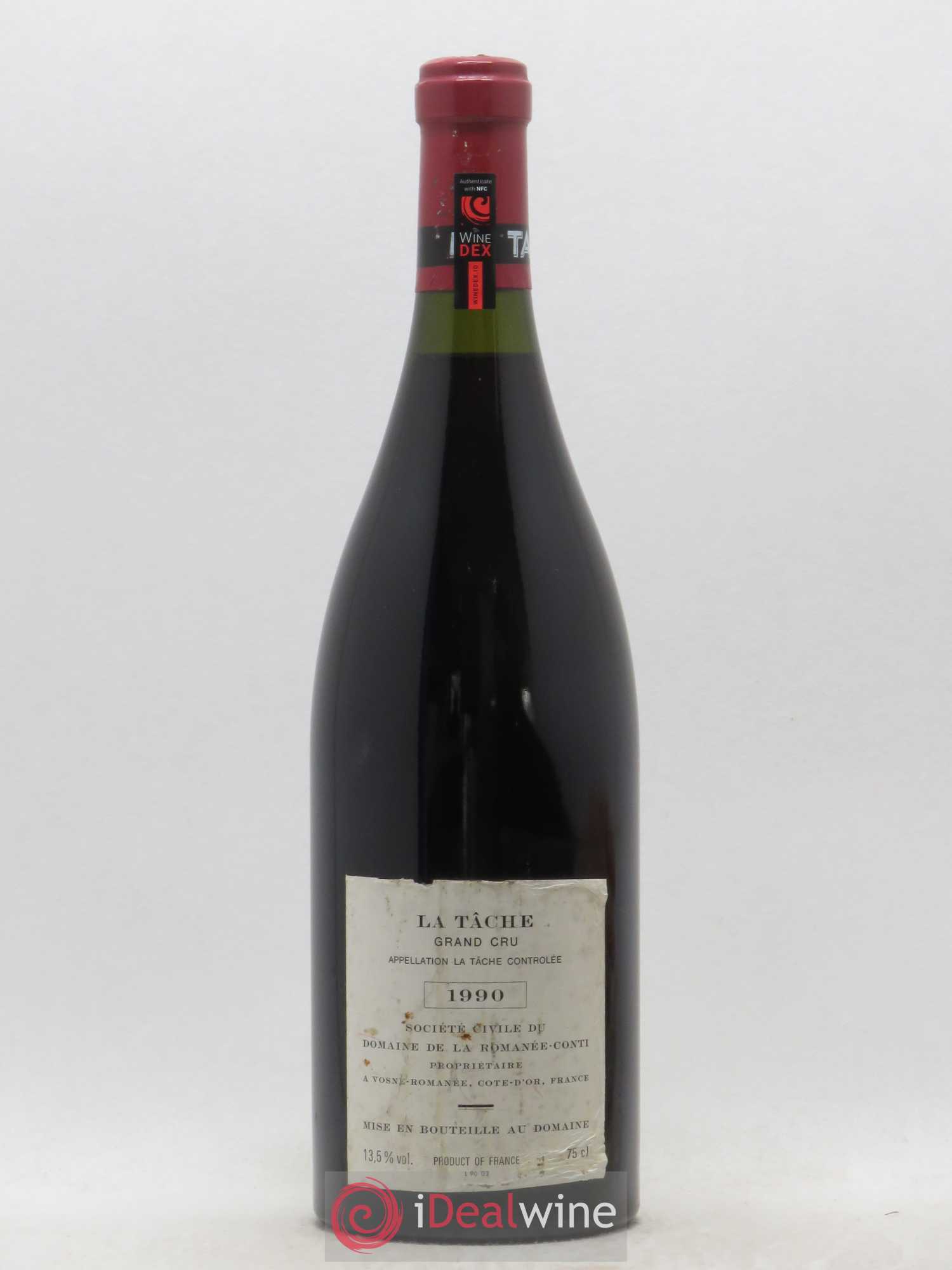 La Tâche Grand Cru Domaine de la Romanée-Conti 1990 - Lot de 1 bouteille - 1
