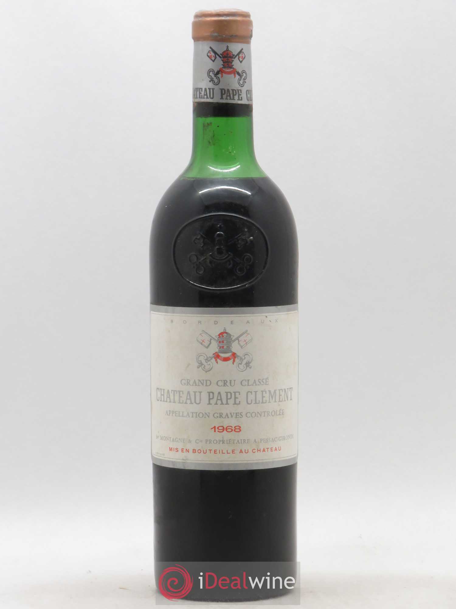 Château Pape Clément Cru Classé de Graves 1968 - Lot de 1 bouteille - 0