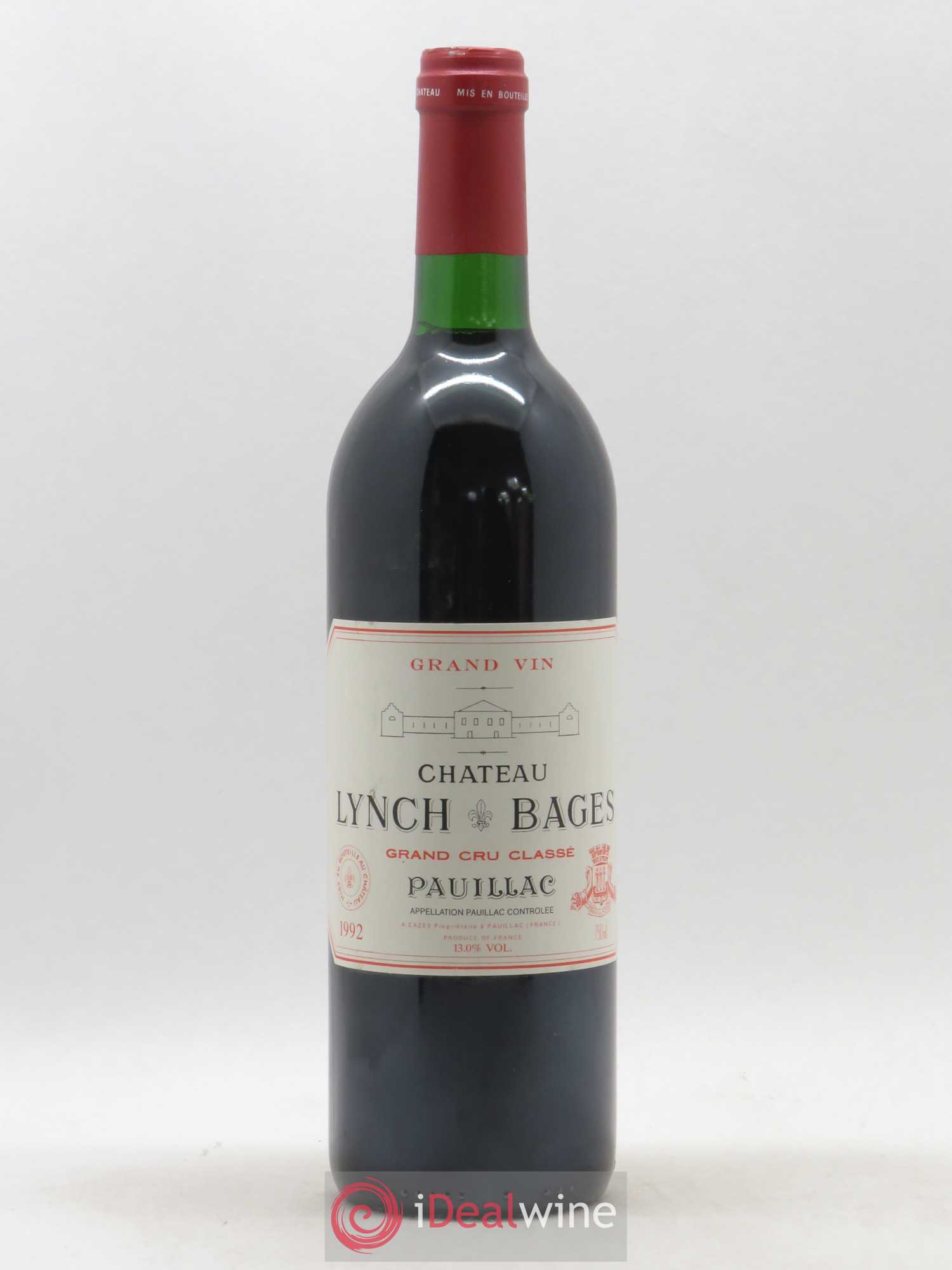 Château Lynch Bages 5ème Grand Cru Classé 1992 - Lot de 1 bouteille - 0