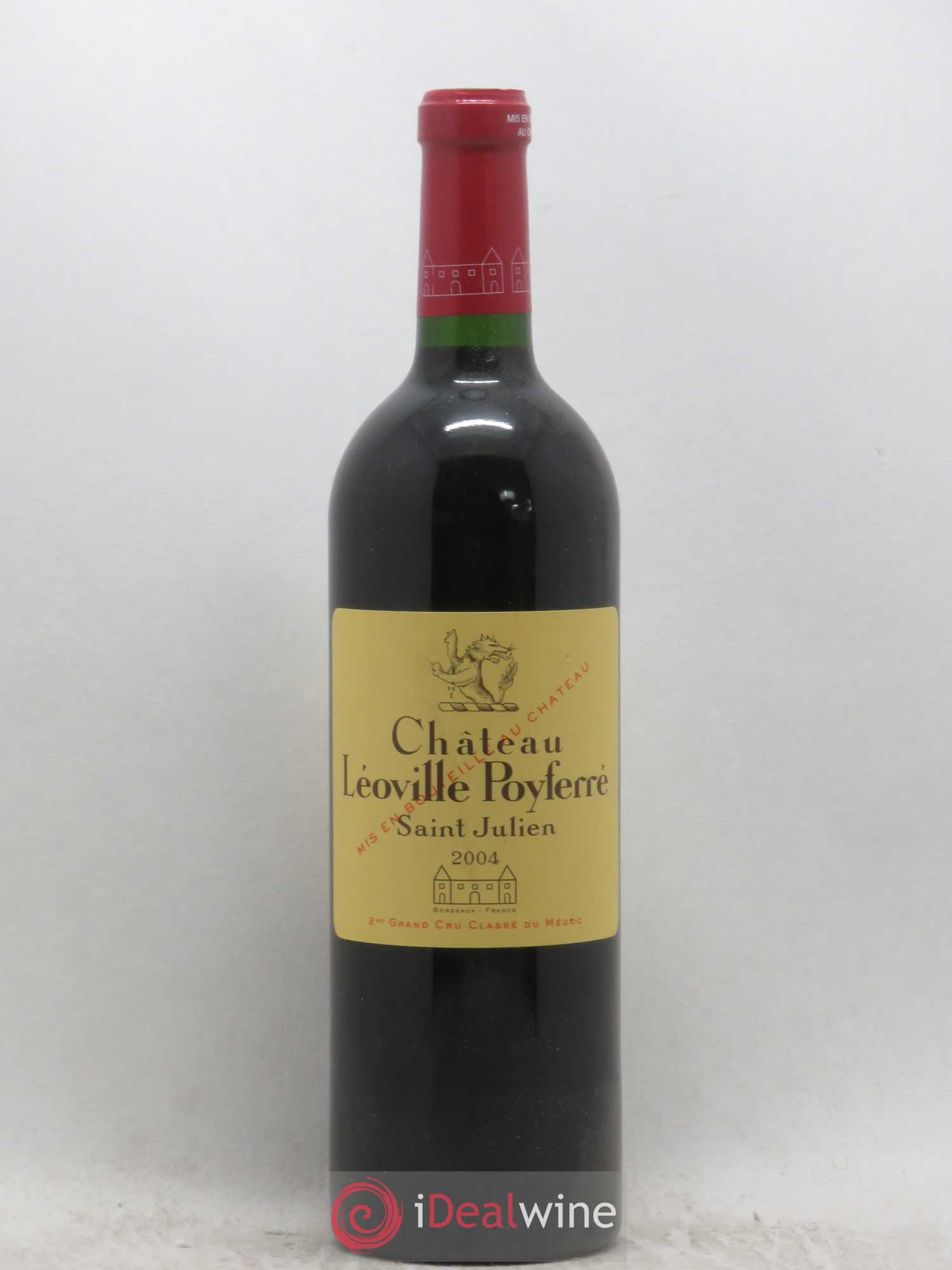 Château Léoville Poyferré 2ème Grand Cru Classé 2004 - Lot de 1 bouteille - 0