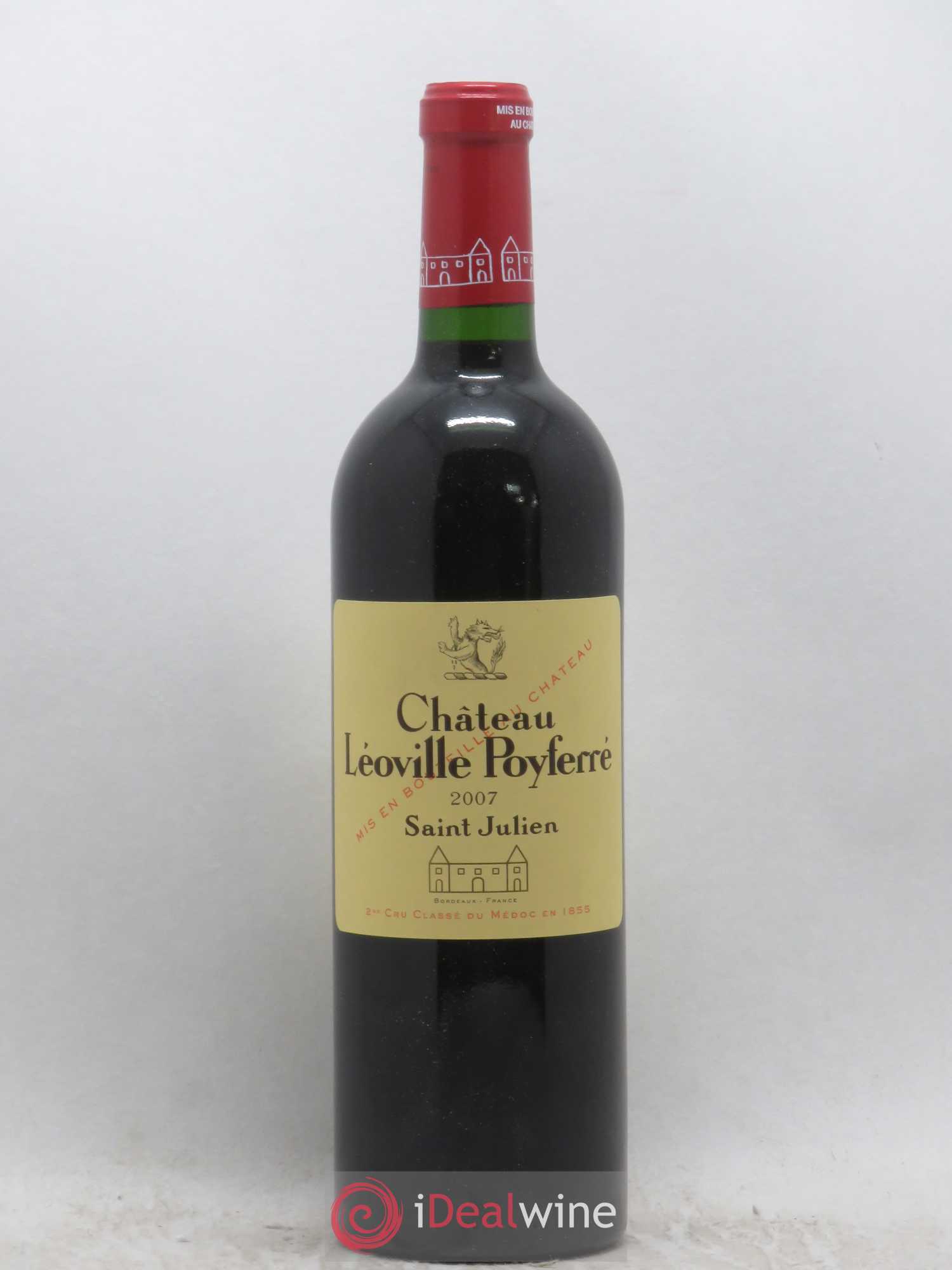 Château Léoville Poyferré 2ème Grand Cru Classé 2007 - Lot de 1 bouteille - 0