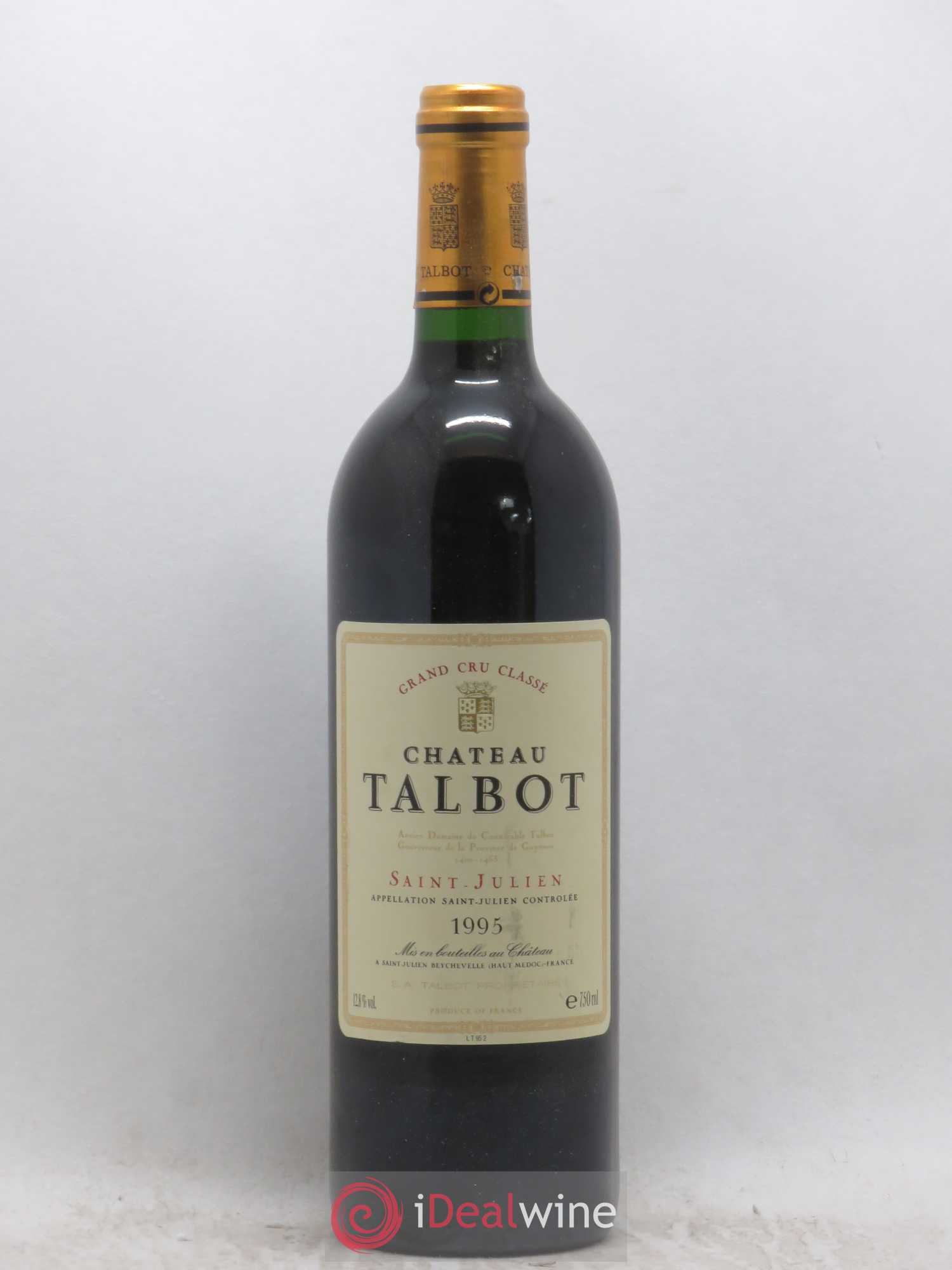 Château Talbot 4ème Grand Cru Classé 1995 - Lot de 1 bouteille - 0