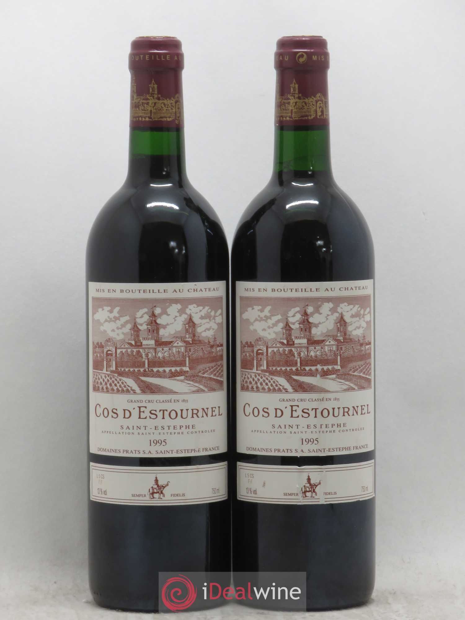Cos d'Estournel 2ème Grand Cru Classé 1995 - Lot de 2 bouteilles - 0