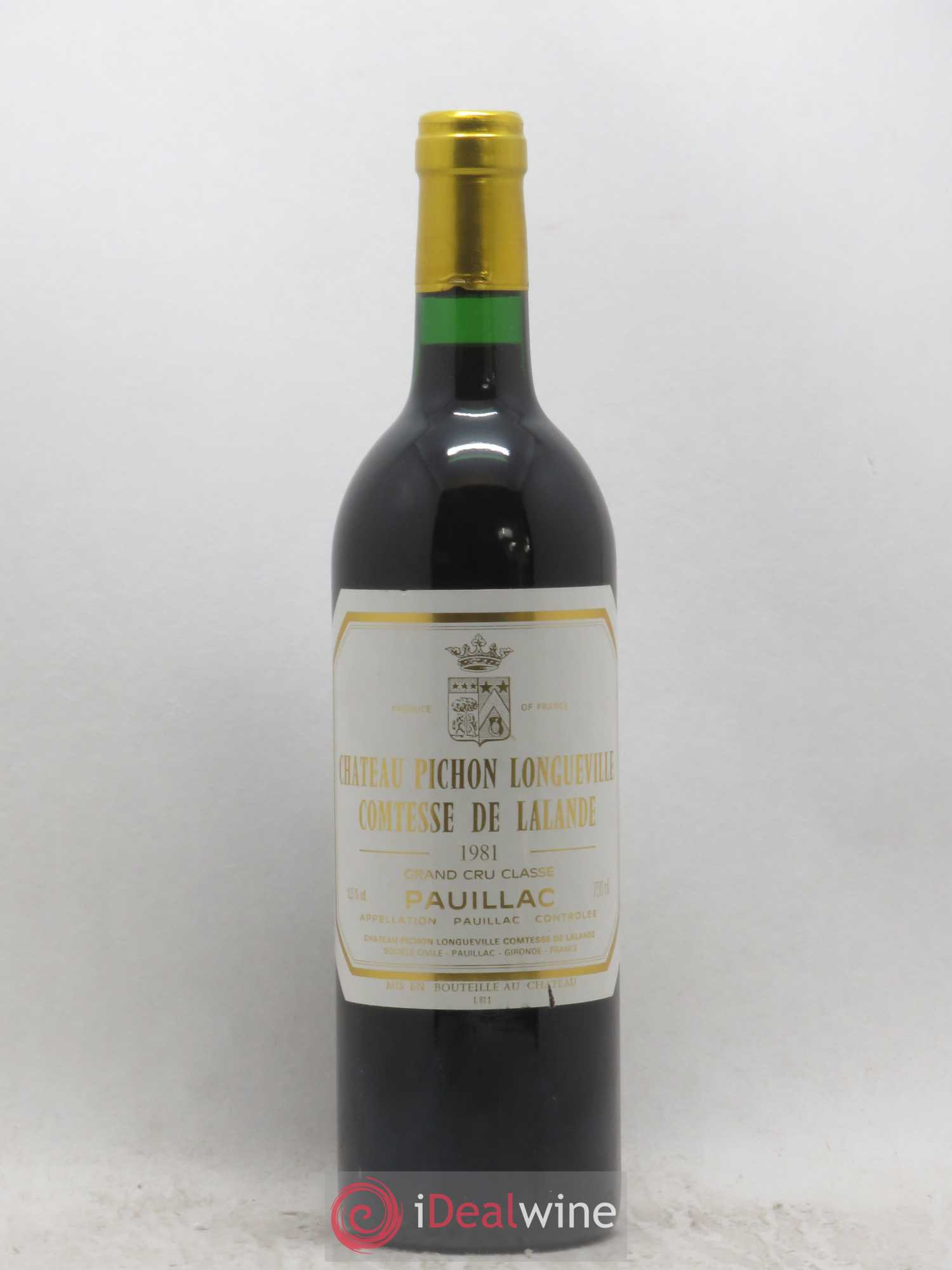 Château Pichon Longueville Comtesse de Lalande 2ème Grand Cru Classé 1981 - Lot de 1 bouteille - 0