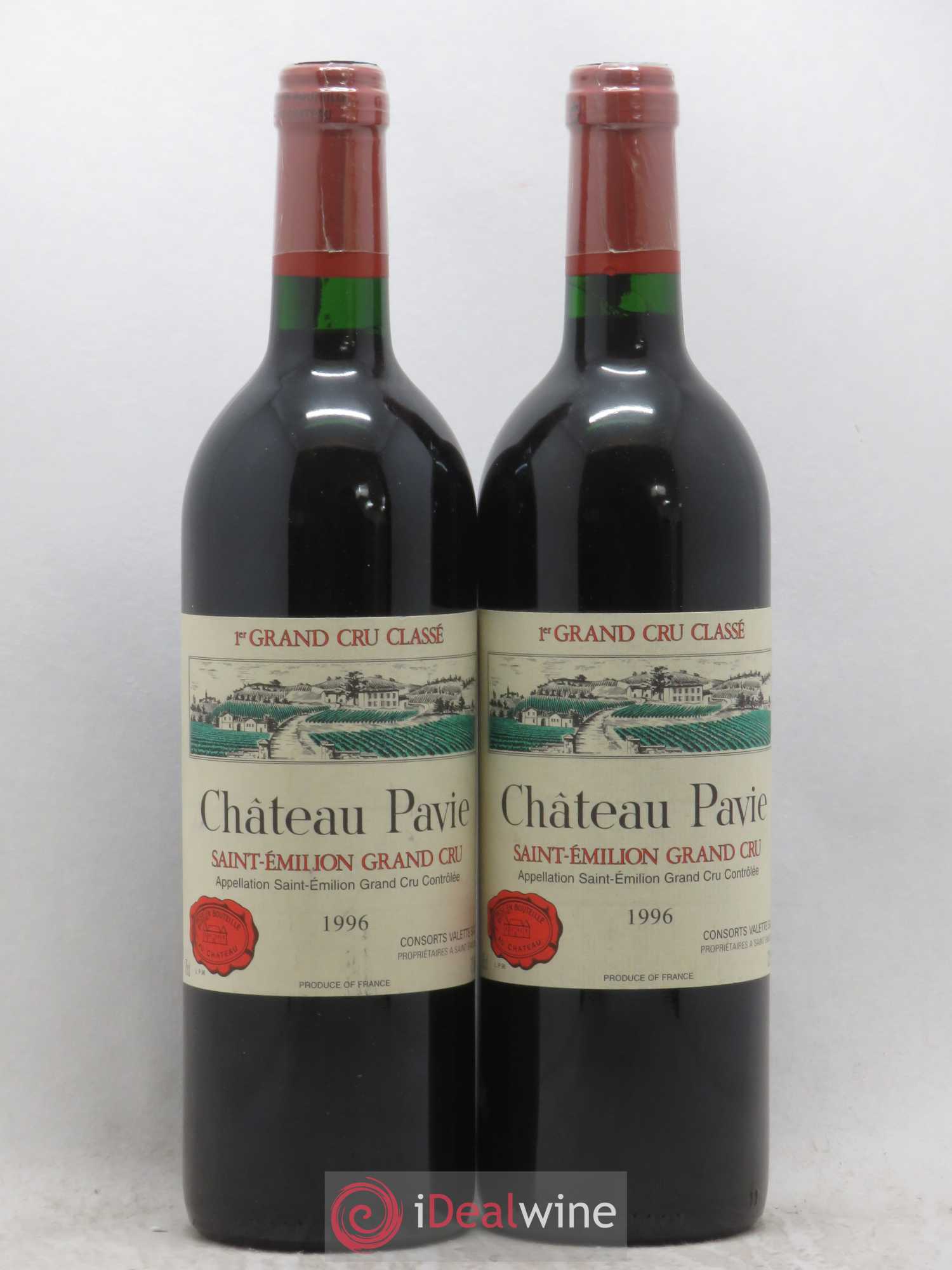 Château Pavie 1er Grand Cru Classé A 1996 - Lot de 2 bouteilles - 0