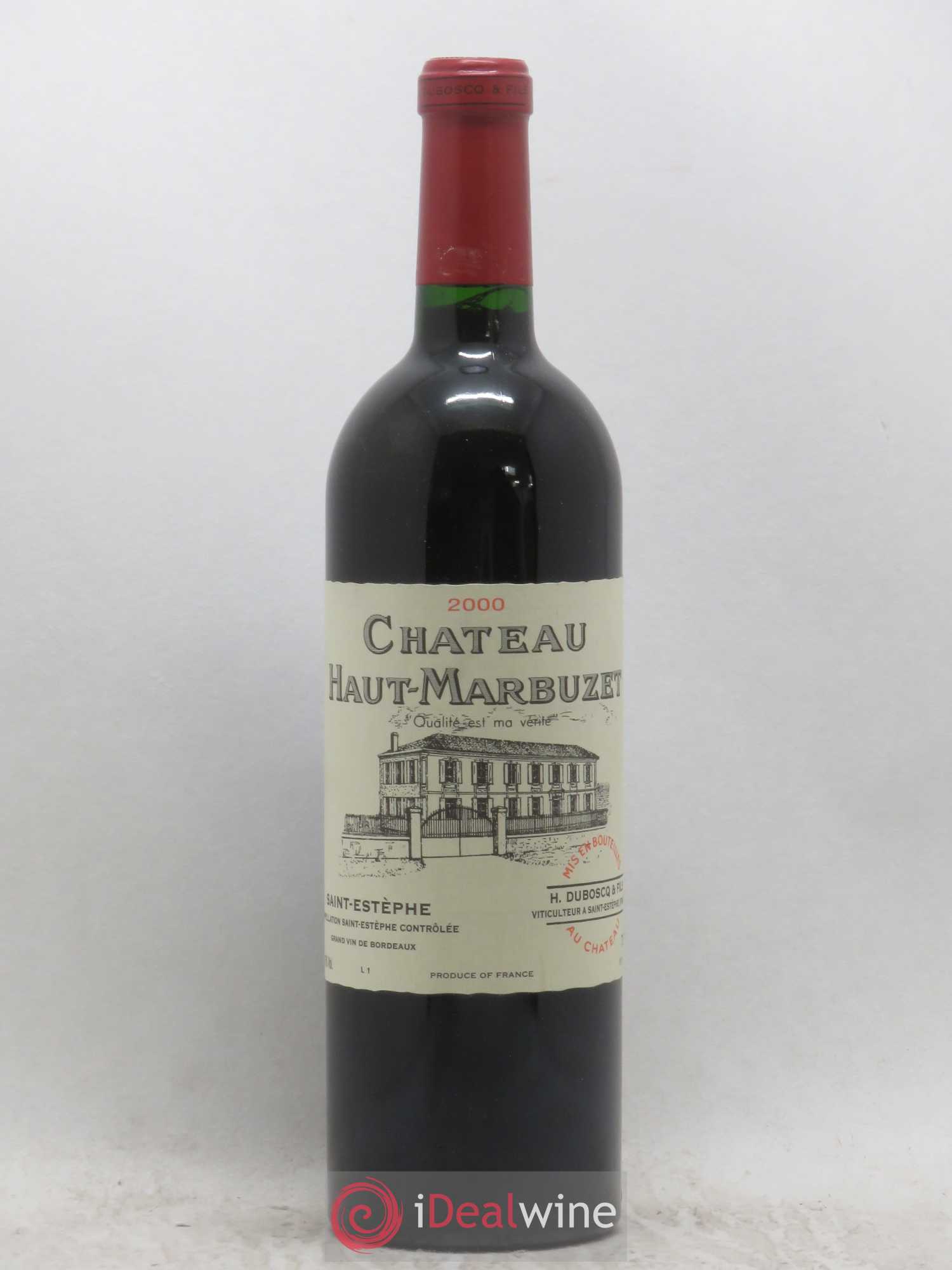 Château Haut Marbuzet 2000 - Lot de 1 bouteille - 0