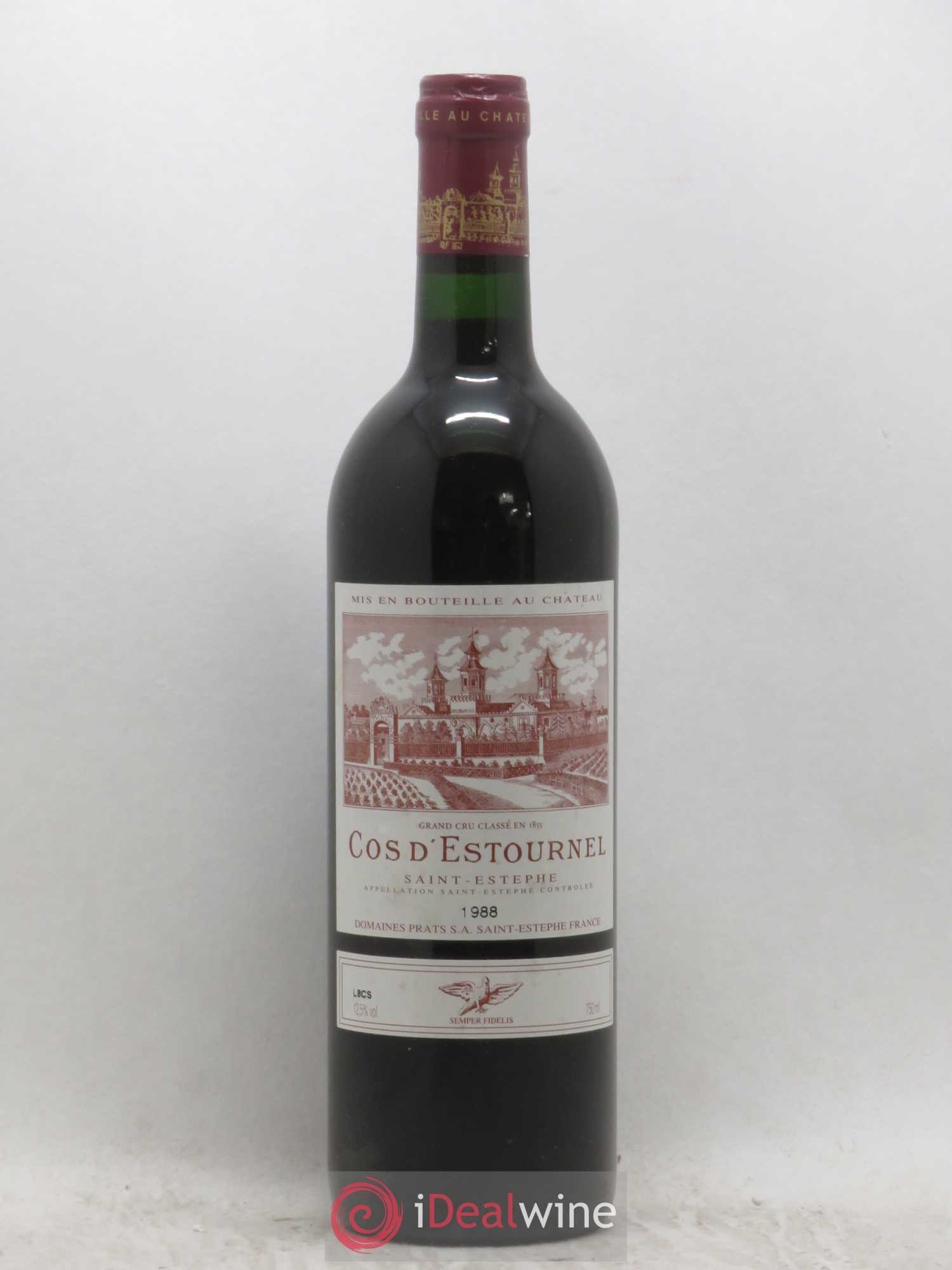 Cos d'Estournel 2ème Grand Cru Classé 1988 - Lot de 1 bouteille - 0