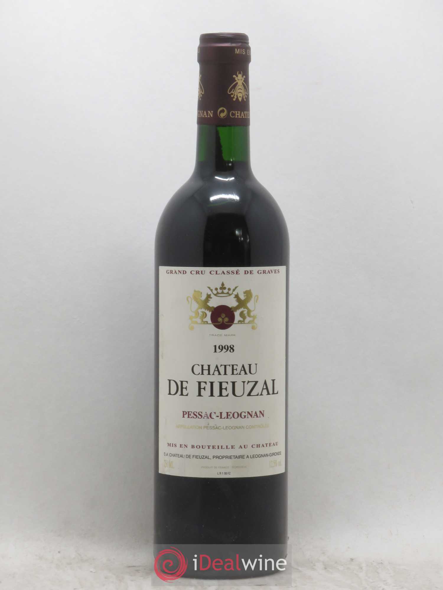 Château de Fieuzal Cru Classé de Graves 1998 - Lot de 1 bouteille - 0