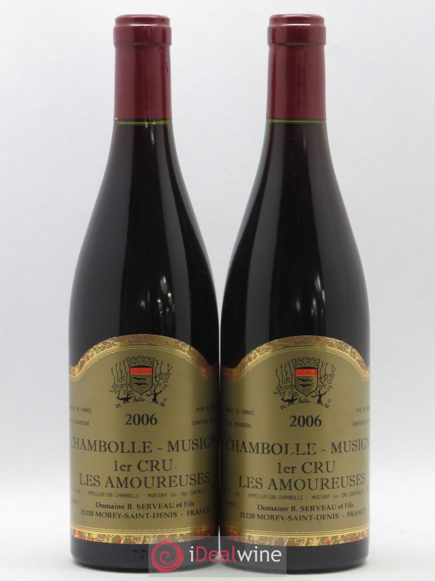 Chambolle-Musigny 1er Cru Les Amoureuses Serveau (Domaine) 2006 - Lot de 2 bouteilles - 0
