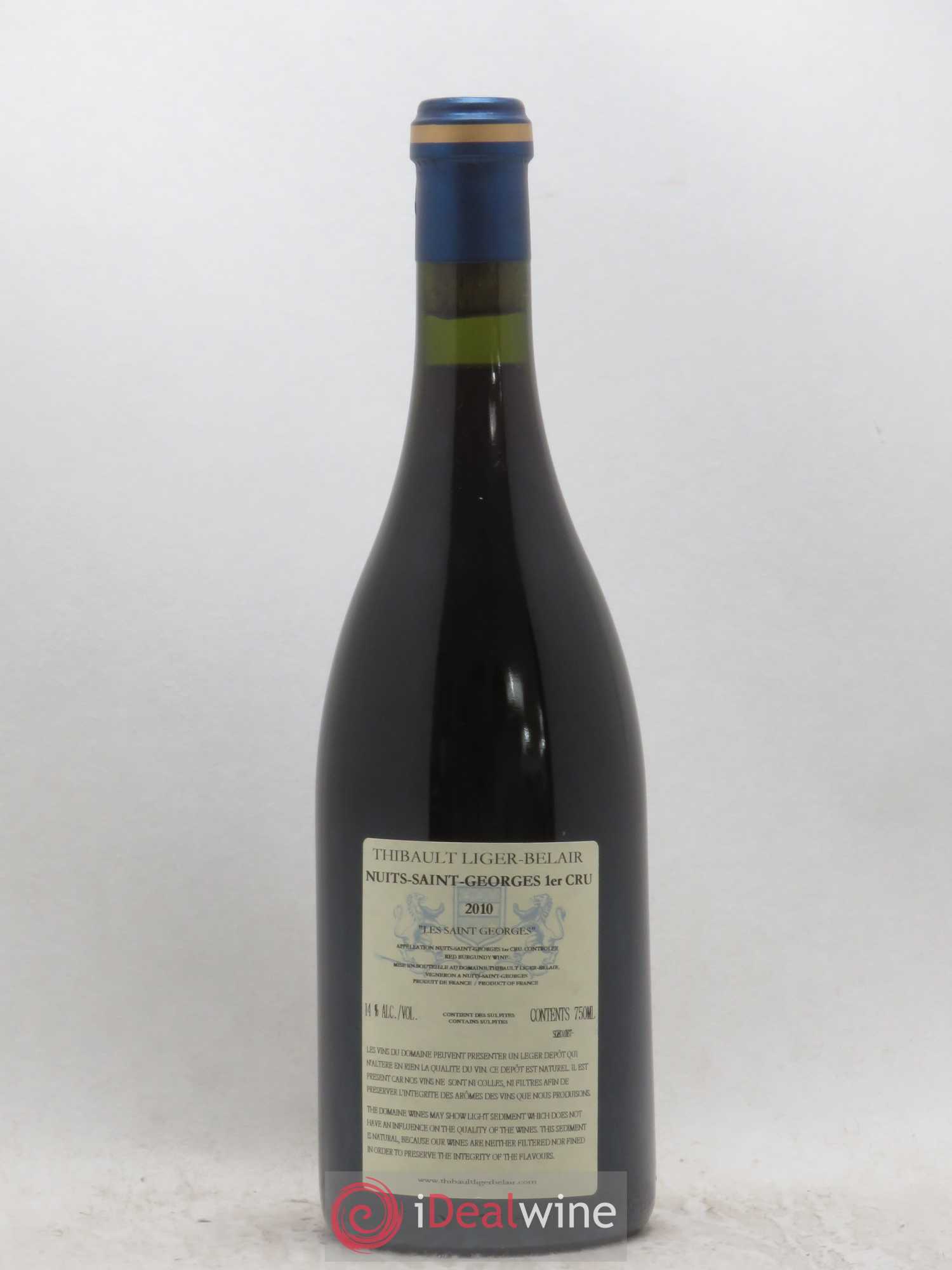 Nuits-Saint-Georges 1er Cru Les Saint-Georges Thibault Liger-Belair 2010 - Lot de 1 bouteille - 1