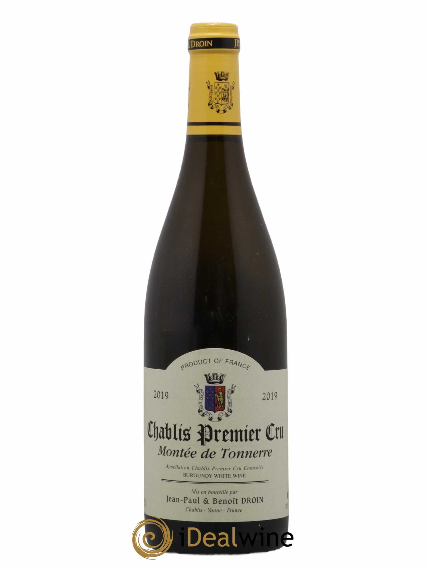 Chablis 1er Cru Montée de Tonnerre Jean-Paul & Benoît Droin (Domaine) 2019 - Lot de 1 bouteille - 0