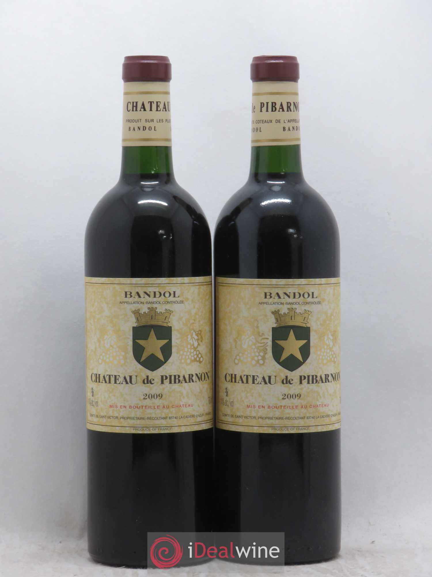 Bandol Château de Pibarnon Comte de Saint-Victor 2009 - Lot de 2 bouteilles - 0