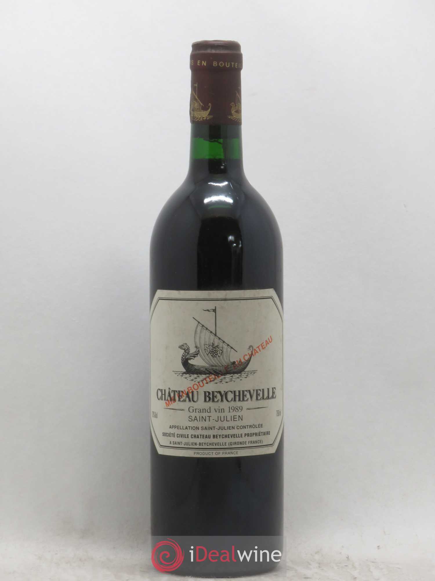 Château Beychevelle 4ème Grand Cru Classé 1989 - Lot de 1 bouteille - 0