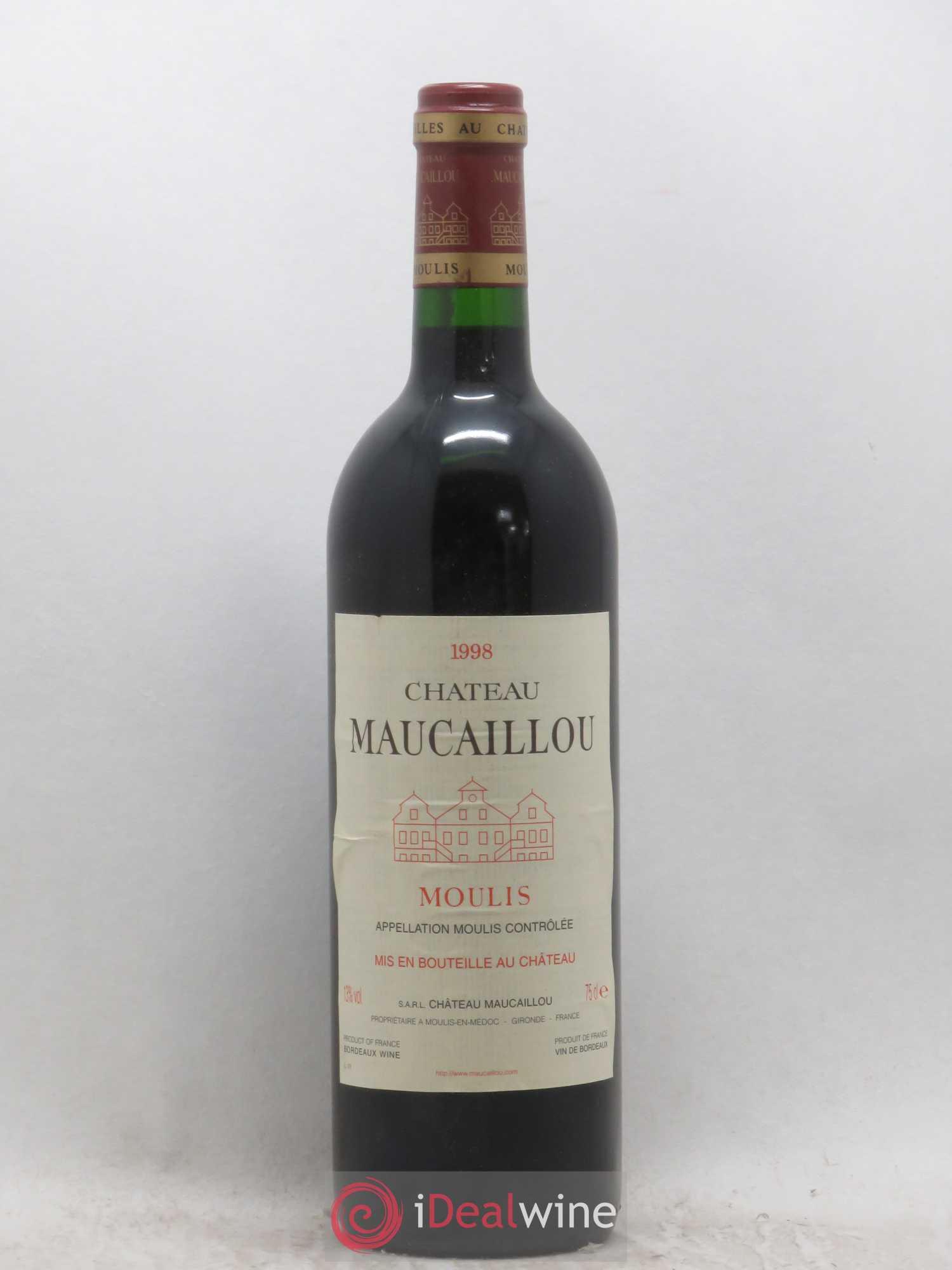 Château Maucaillou 1998 - Lot de 1 bouteille - 0