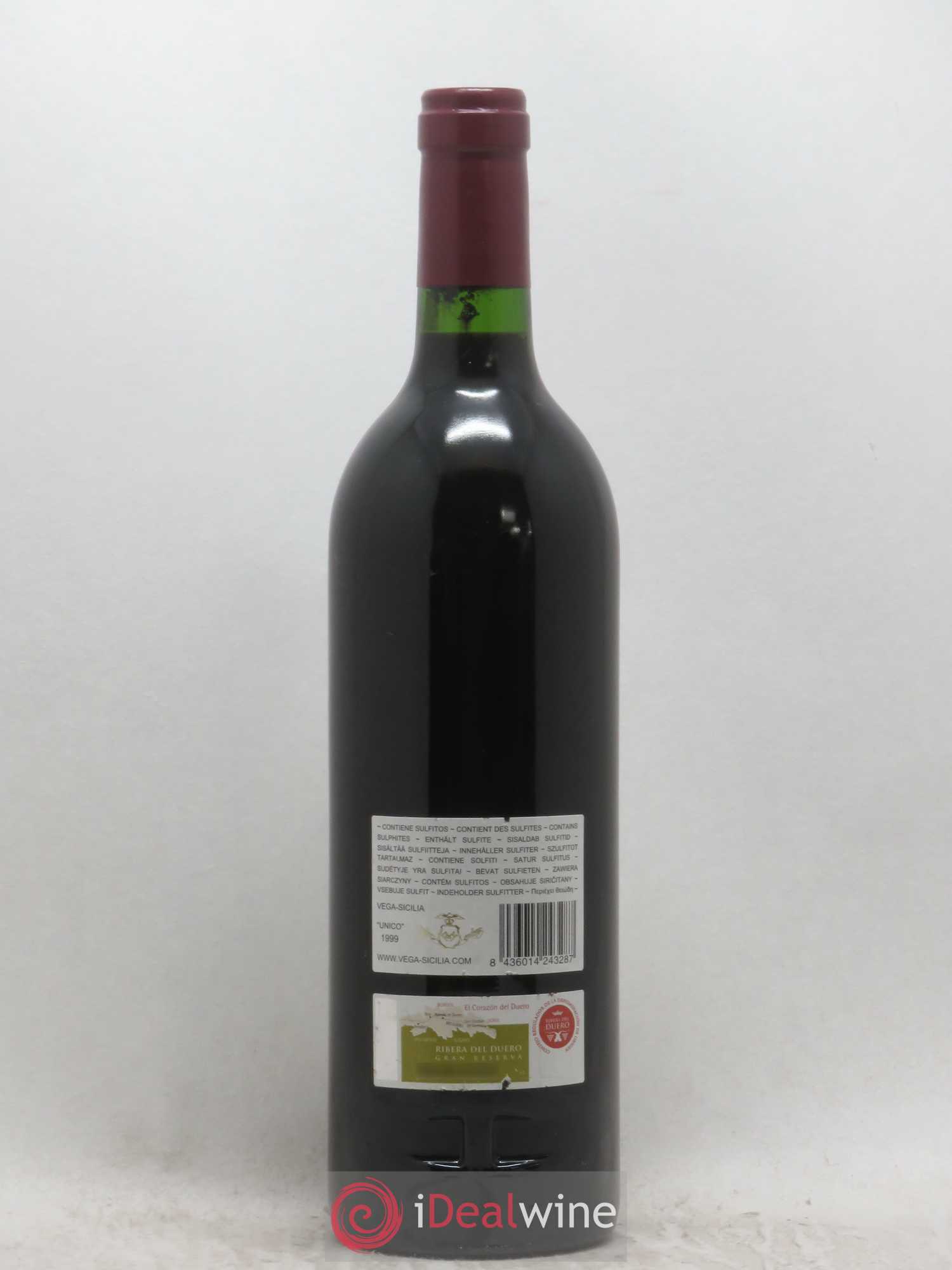 Ribera Del Duero DO Vega Sicilia Unico Famille Alvarez 1999 - Lot de 1 bouteille - 1