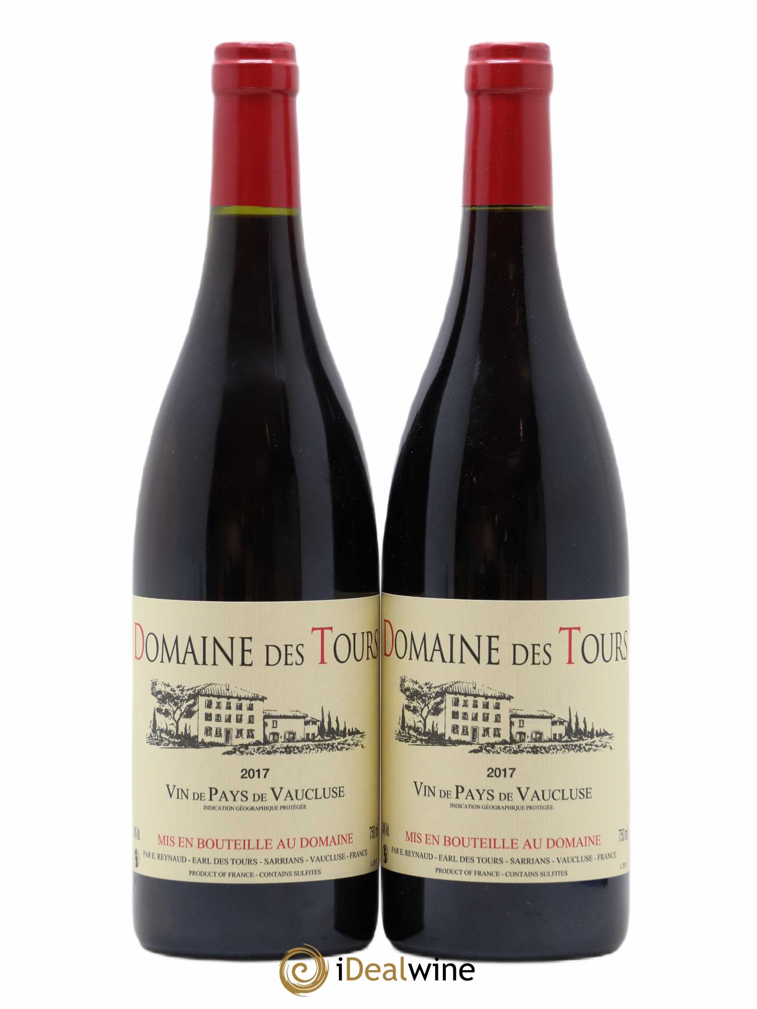Vaucluse (Vin de Pays de Vaucluse) Domaine des Tours Emmanuel Reynaud 2017 - Lot de 2 bouteilles - 0
