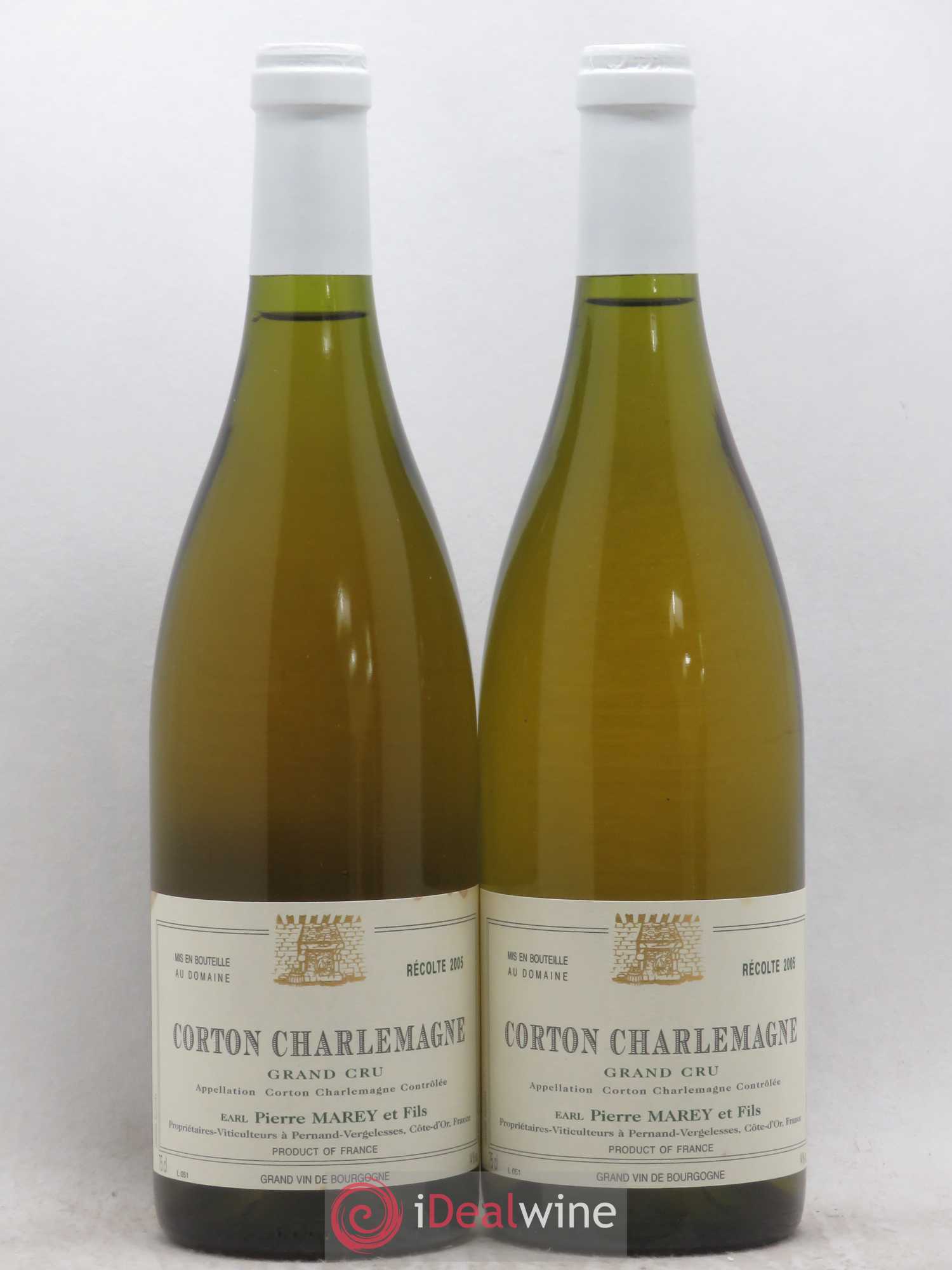Corton-Charlemagne Grand Cru Domaine Pierre Marey 2005 - Posten von 2 Flaschen - 0