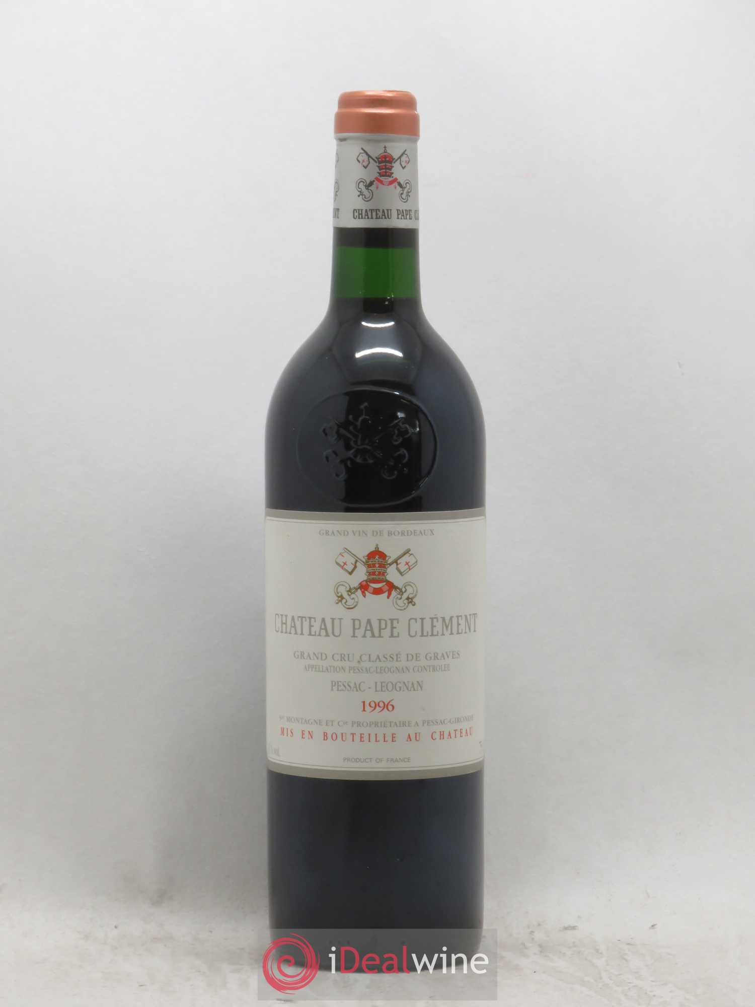 Château Pape Clément Cru Classé de Graves 1996 - Lot de 1 bouteille - 0