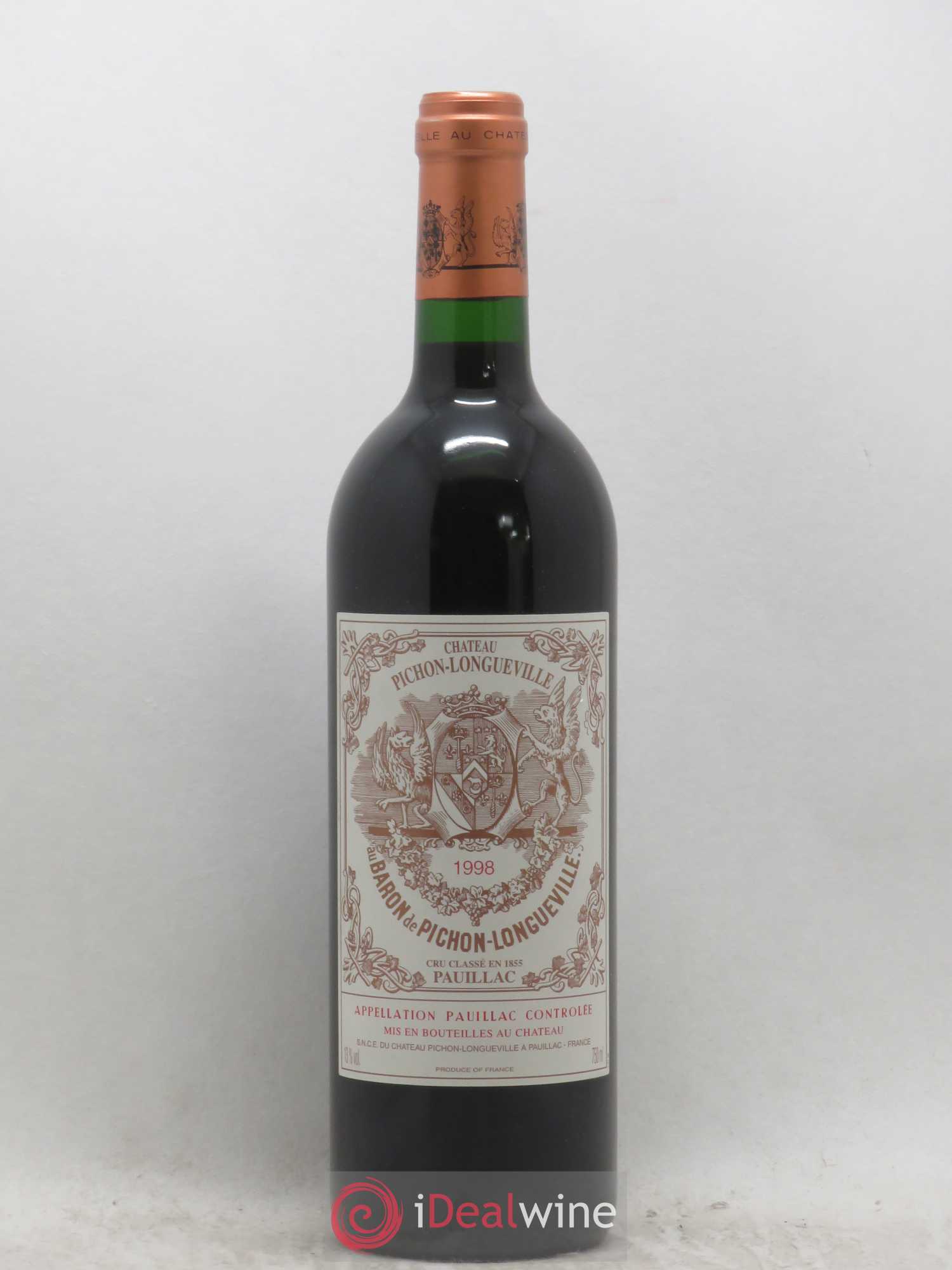 Pichon Longueville Baron 2ème Grand Cru Classé 1998 - Lot de 1 bouteille - 0