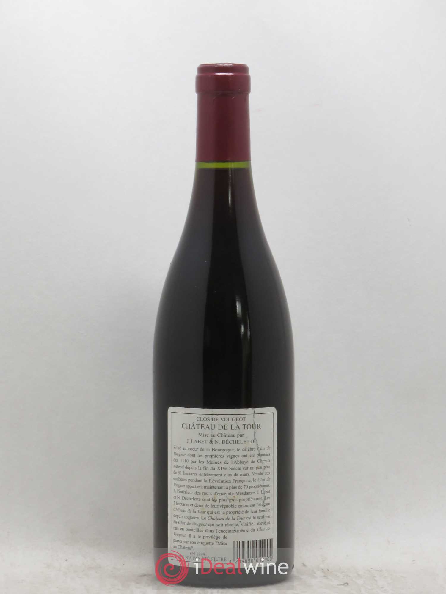 Clos de Vougeot Grand Cru Château de La Tour 1999 - Lot de 1 bouteille - 1
