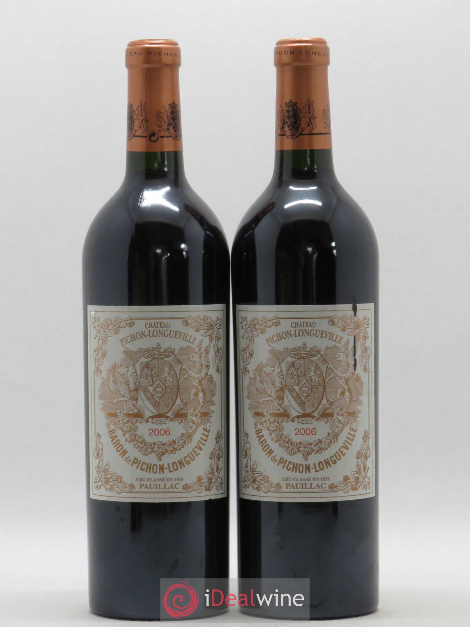 Pichon Longueville Baron 2ème Grand Cru Classé 2006 - Lot de 2 bouteilles - 0
