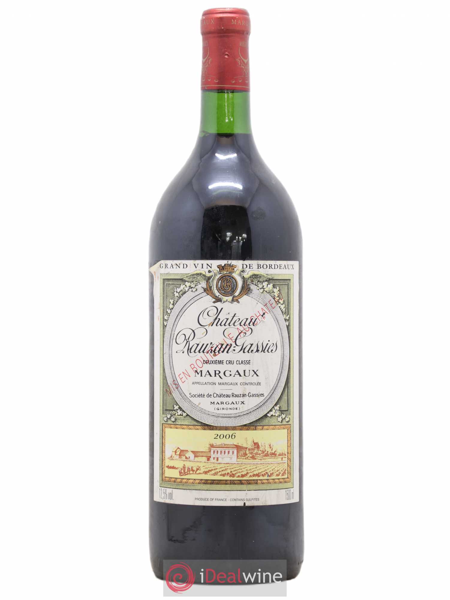 Château Rauzan-Gassies 2ème Grand Cru Classé 2006 - Lot de 1 magnum - 0