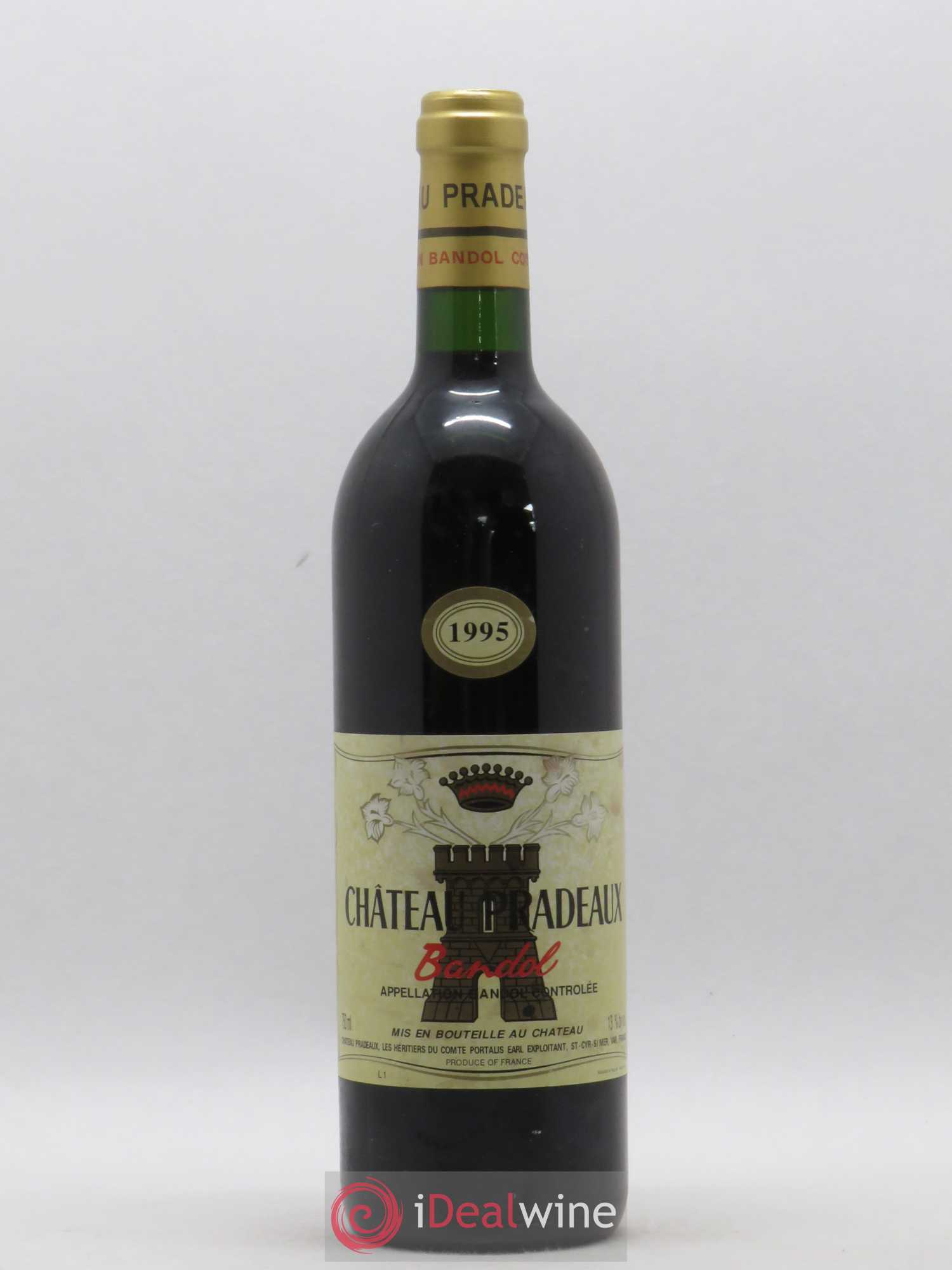 Bandol Château Pradeaux Famille Portalis 1995 - Lot de 1 bouteille - 0