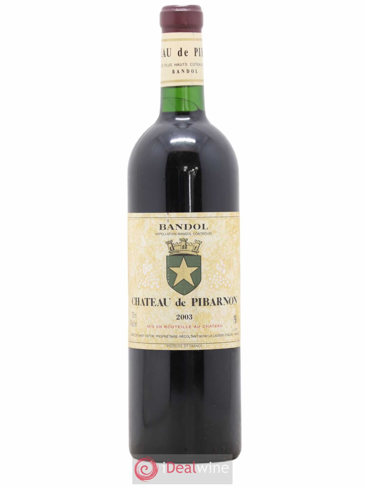 Bandol Château de Pibarnon Comte de Saint-Victor 2003 - Lot de 1 bouteille - 0