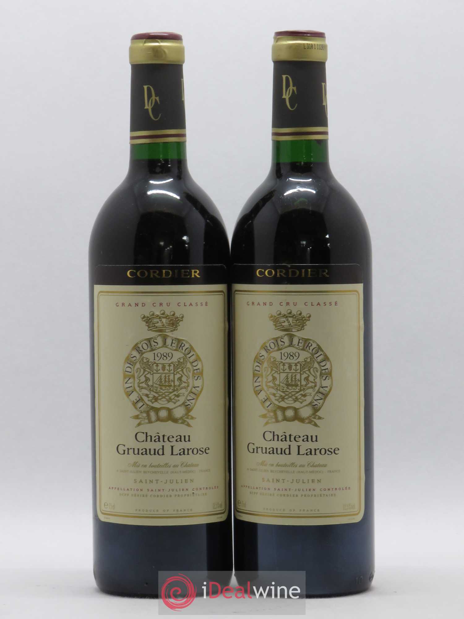 Château Gruaud Larose 2ème Grand Cru Classé 1989 - Lot de 2 bouteilles - 0