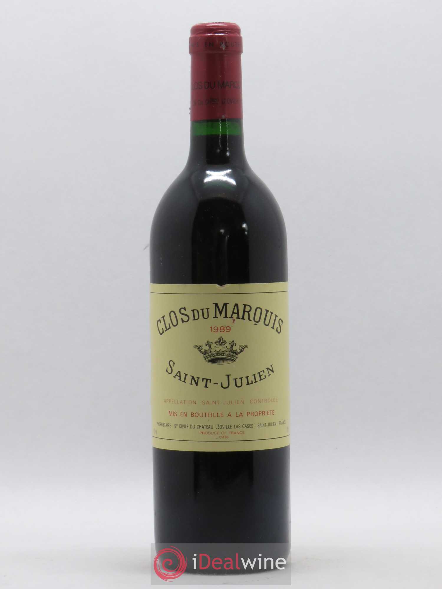 Clos du Marquis 1989 - Lot de 1 bouteille - 0
