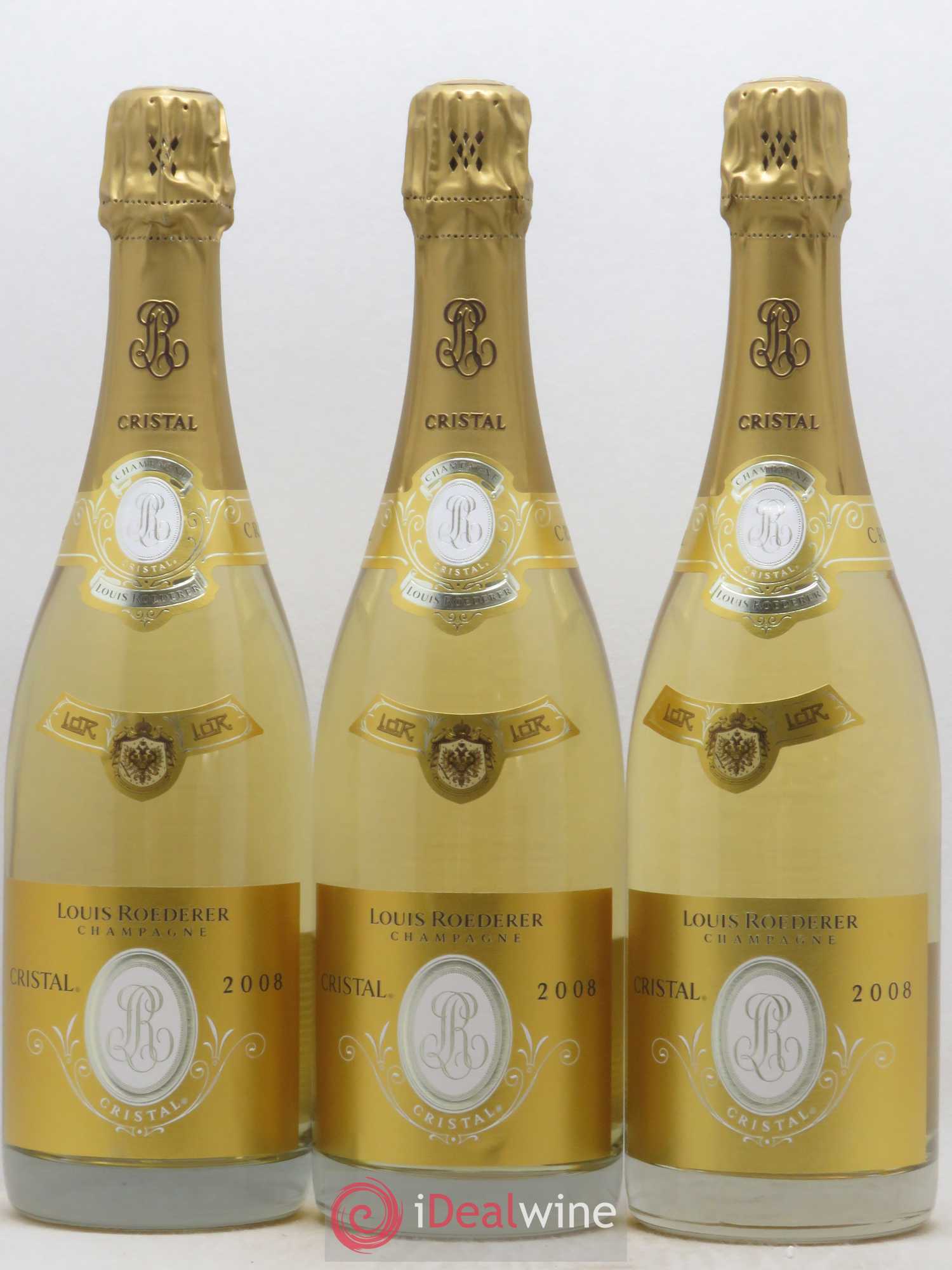 Cristal Louis Roederer 2008 - Lot de 3 bouteilles - 0