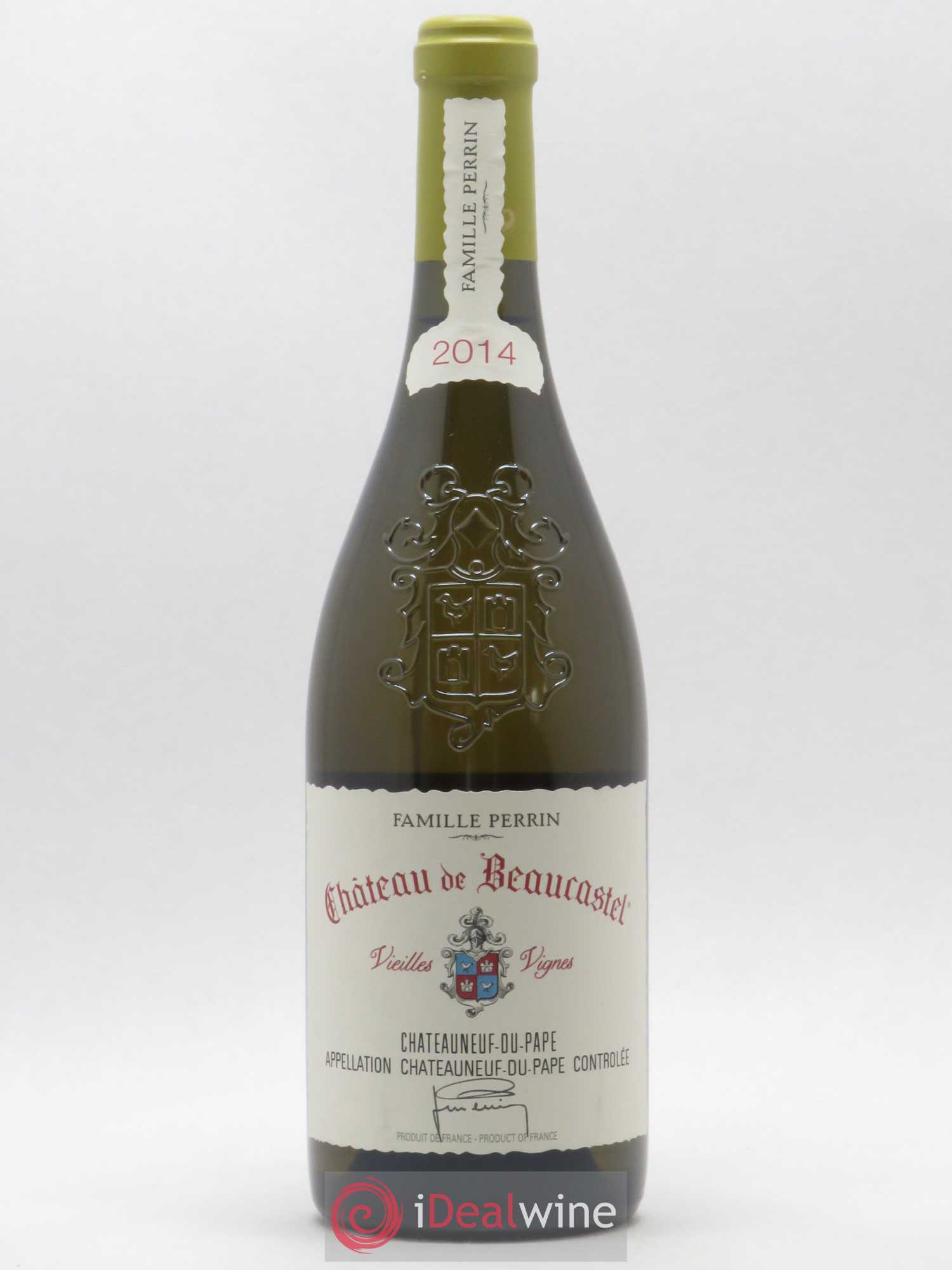 Châteauneuf-du-Pape Château de Beaucastel Vieilles vignes Roussanne Famille Perrin 2014 - Lot de 1 bouteille - 0
