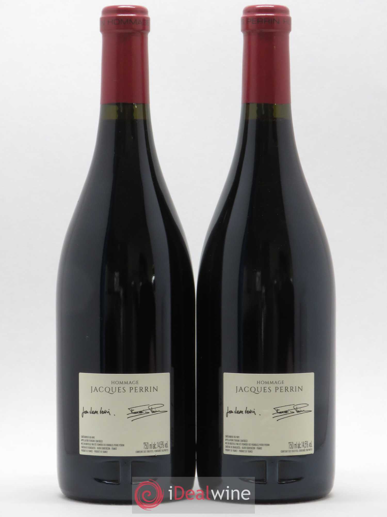 Châteauneuf-du-Pape Château de Beaucastel Hommage à Jacques Perrin Famille Perrin 2016 - Lot de 2 bouteilles - 1