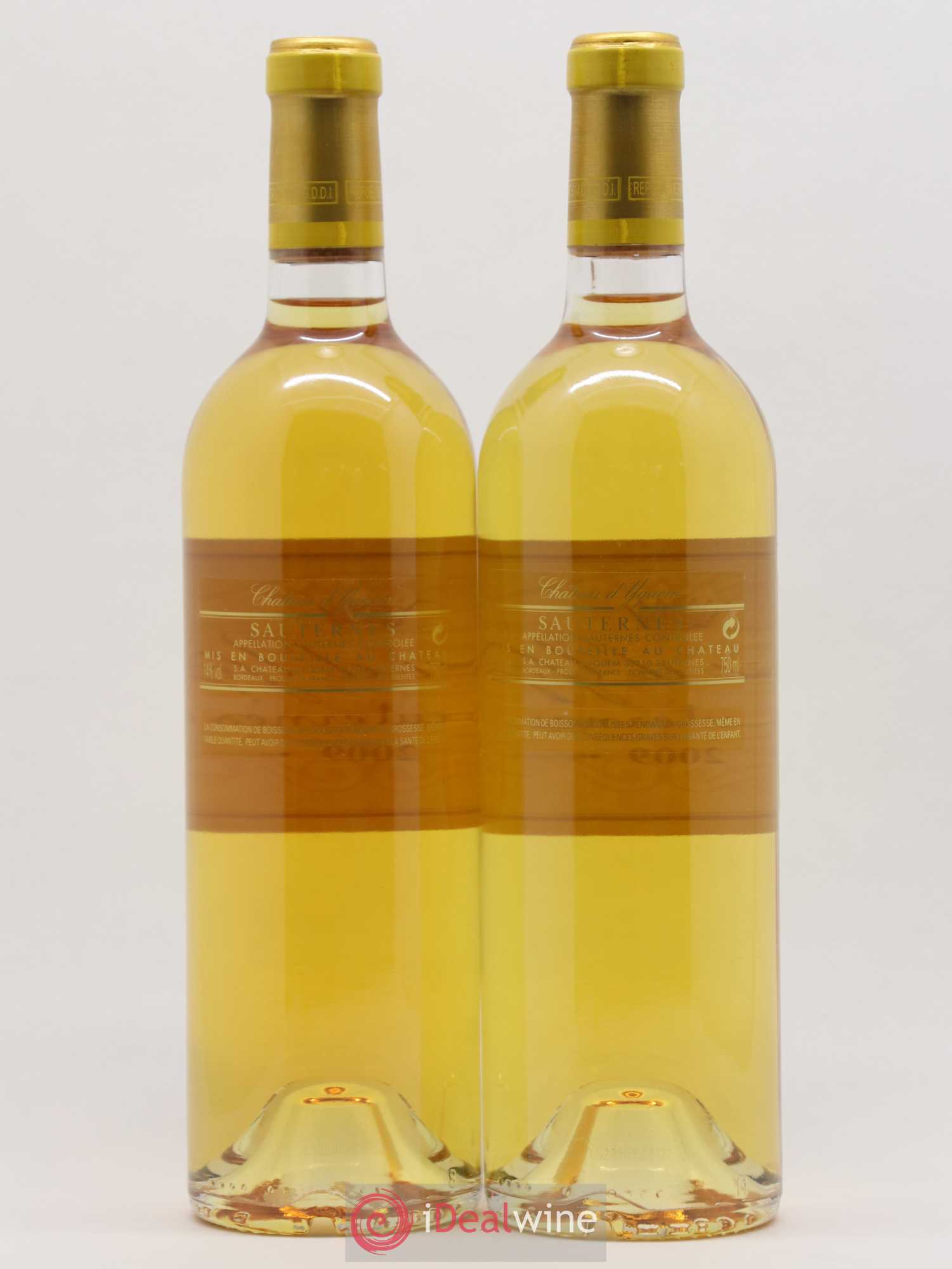 Château d' Yquem 1er Cru Classé Supérieur 2009 - Lotto di 2 bottiglie - 1